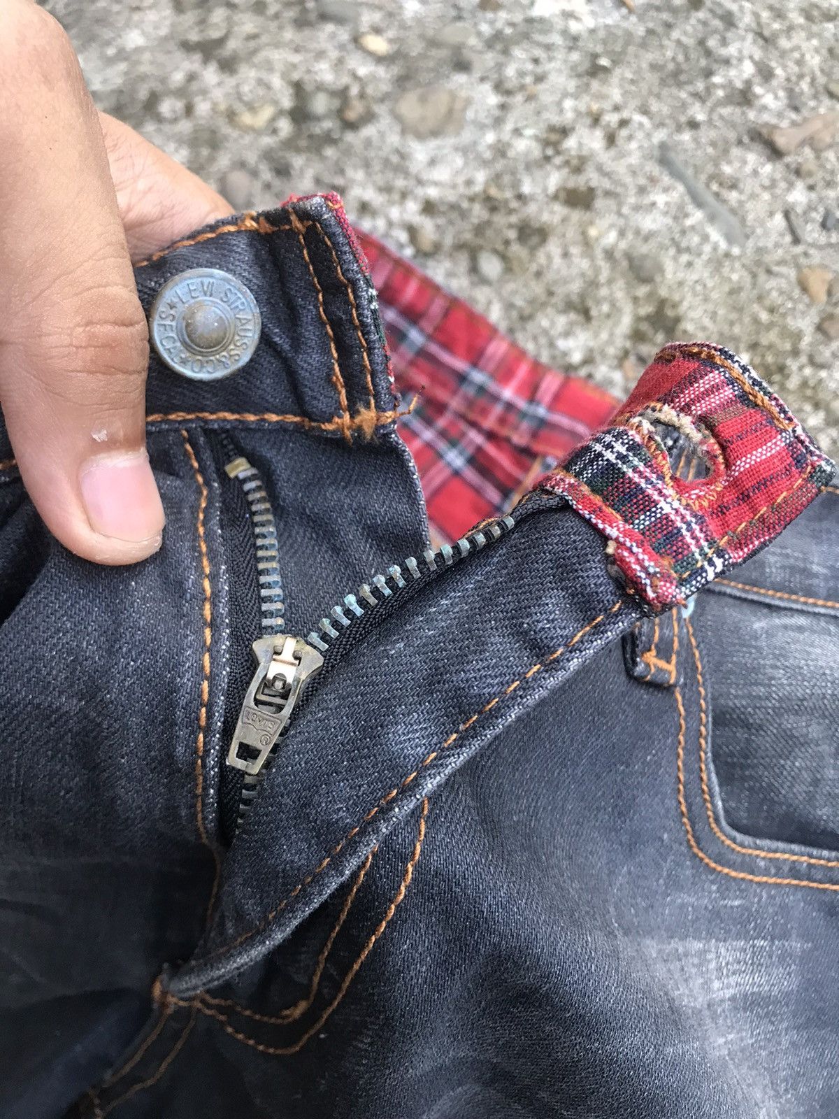 CLOT Levis x Clot Fuck You Patch Jeans Size US 31 - 8 Thumbnail