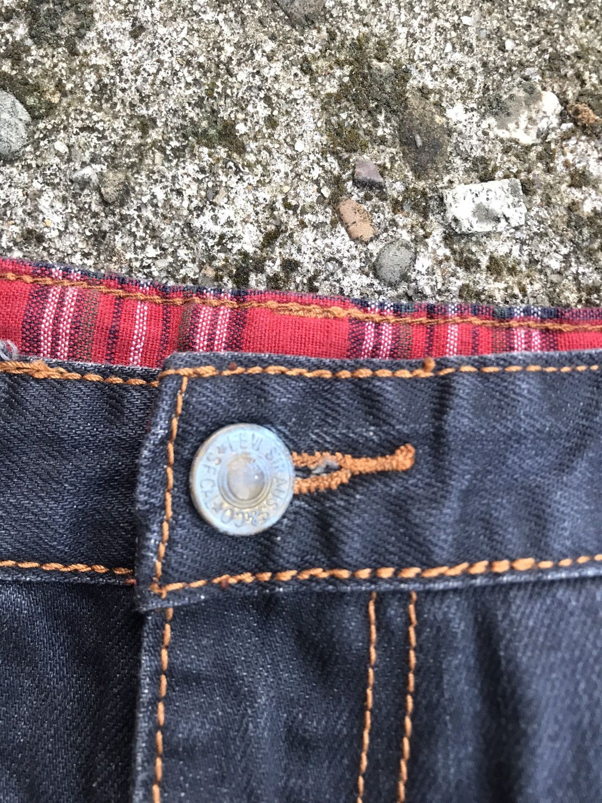 CLOT Levis x Clot Fuck You Patch Jeans Size US 31 - 6 Thumbnail