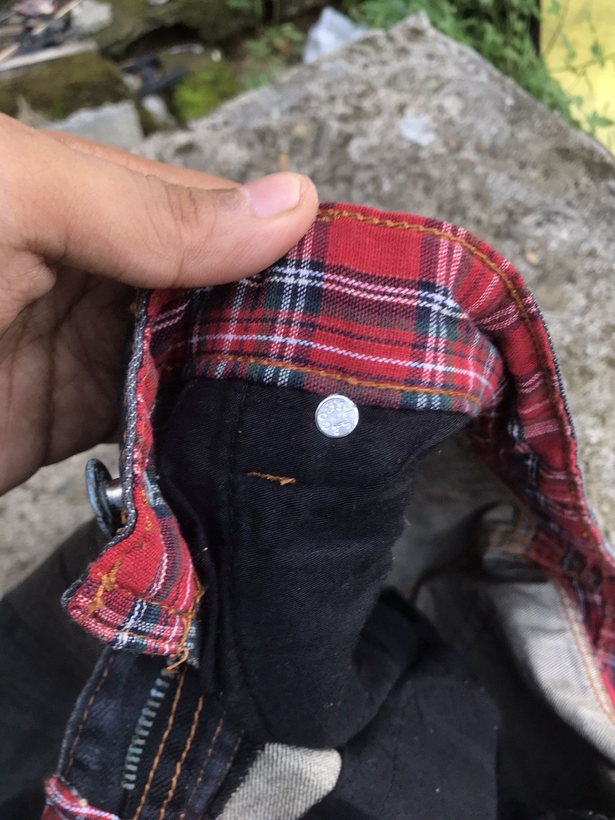 CLOT Levis x Clot Fuck You Patch Jeans Size US 31 - 11 Thumbnail