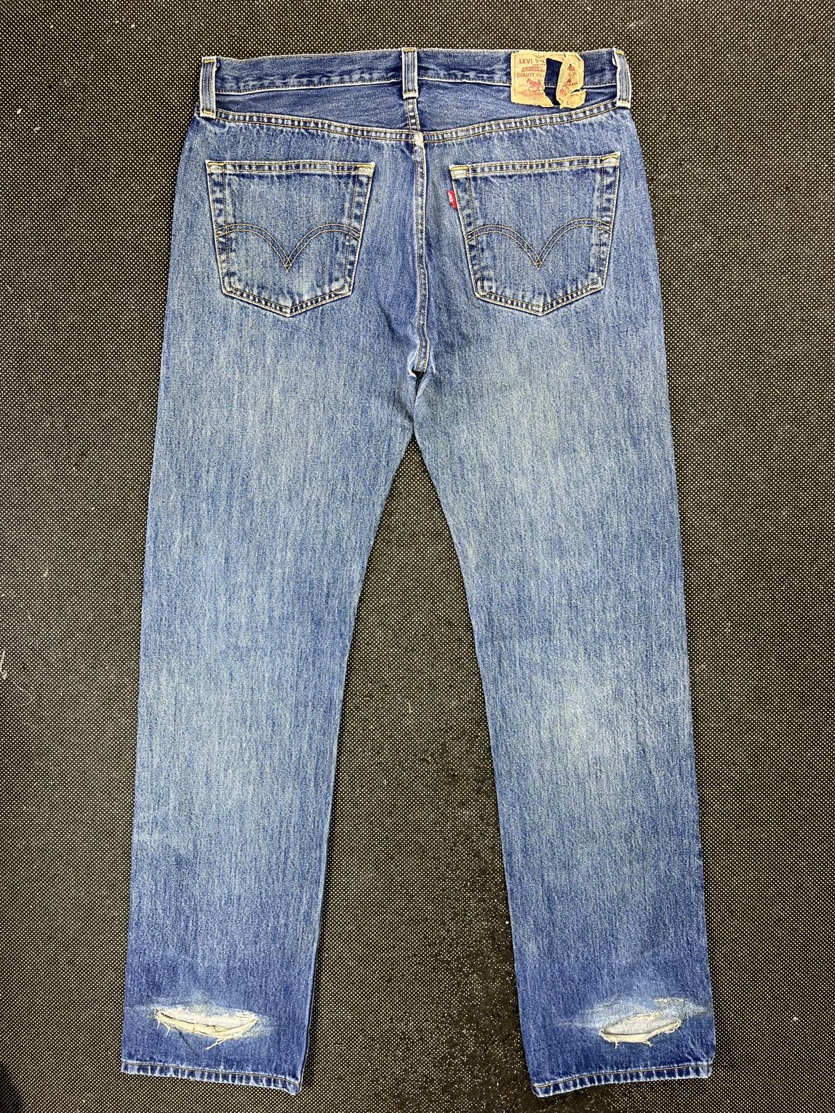 Levi's Vintage Levis 501 Ripped Rusty Wash Jeans - J625 Size US 34 / EU 50 - 2 Thumbnail