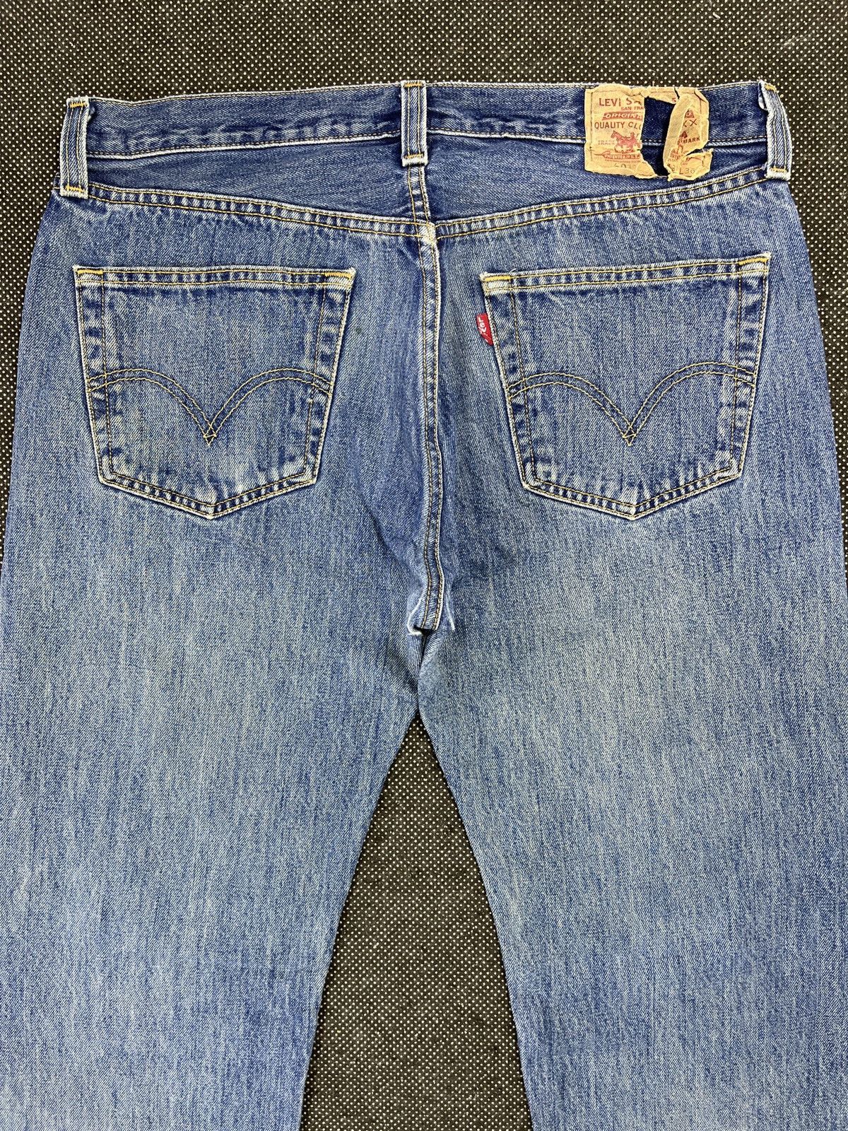 Levi's Vintage Levis 501 Ripped Rusty Wash Jeans - J625 Size US 34 / EU 50 - 4 Thumbnail
