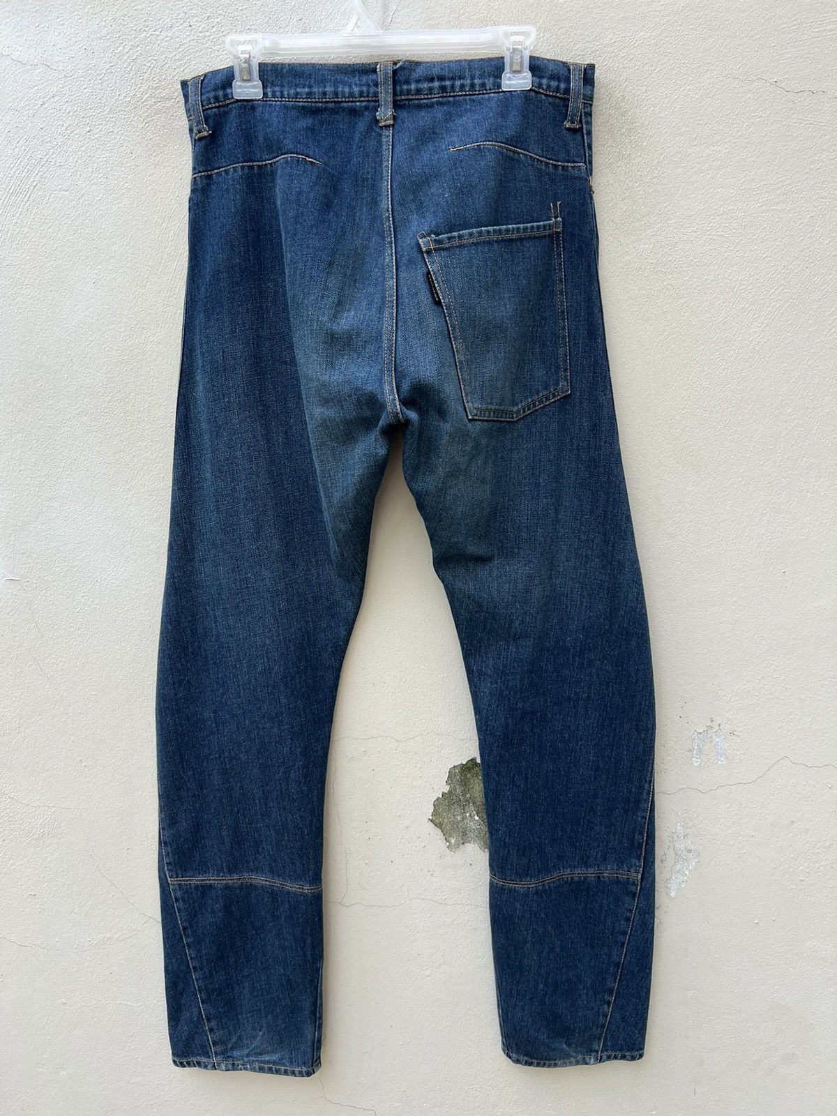 CABANE de ZUCCa Vintage Cabane de Zucca Unusual Design Stretch Denim Jeans Size US 31 - 15 Thumbnail