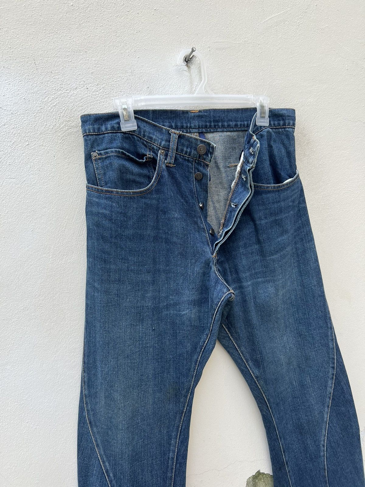 CABANE de ZUCCa Vintage Cabane de Zucca Unusual Design Stretch Denim Jeans Size US 31 - 8 Thumbnail