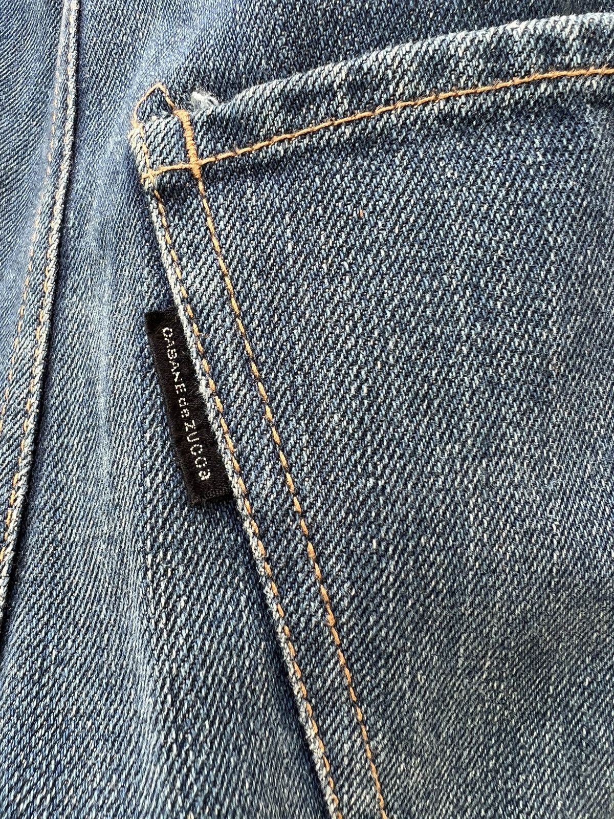 CABANE de ZUCCa Vintage Cabane de Zucca Unusual Design Stretch Denim Jeans Size US 31 - 19 Thumbnail