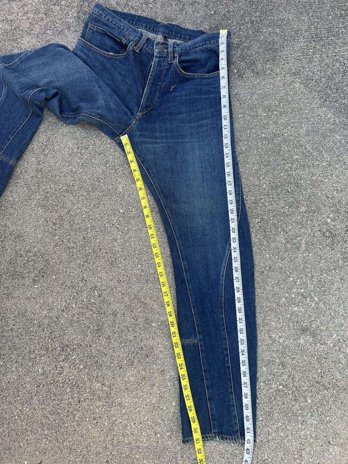 CABANE de ZUCCa Vintage Cabane de Zucca Unusual Design Stretch Denim Jeans Size US 31 - 4 Thumbnail