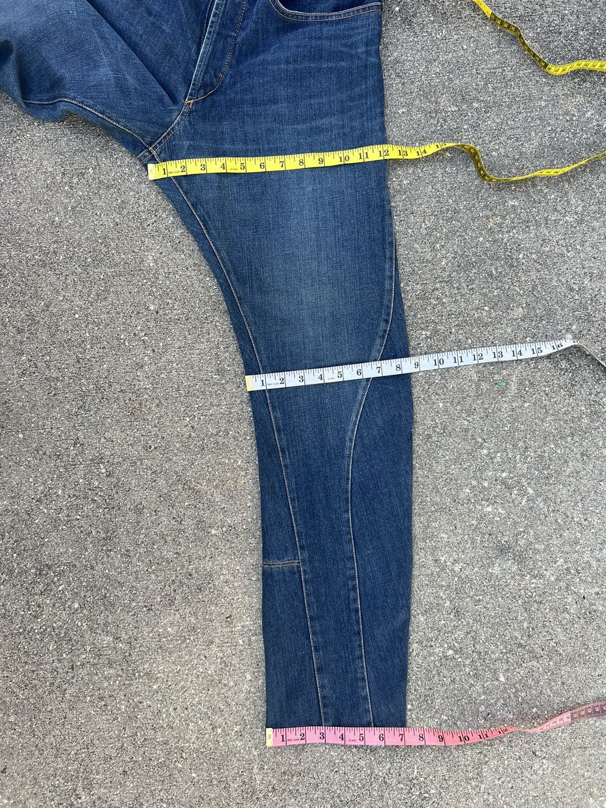 CABANE de ZUCCa Vintage Cabane de Zucca Unusual Design Stretch Denim Jeans Size US 31 - 3 Thumbnail