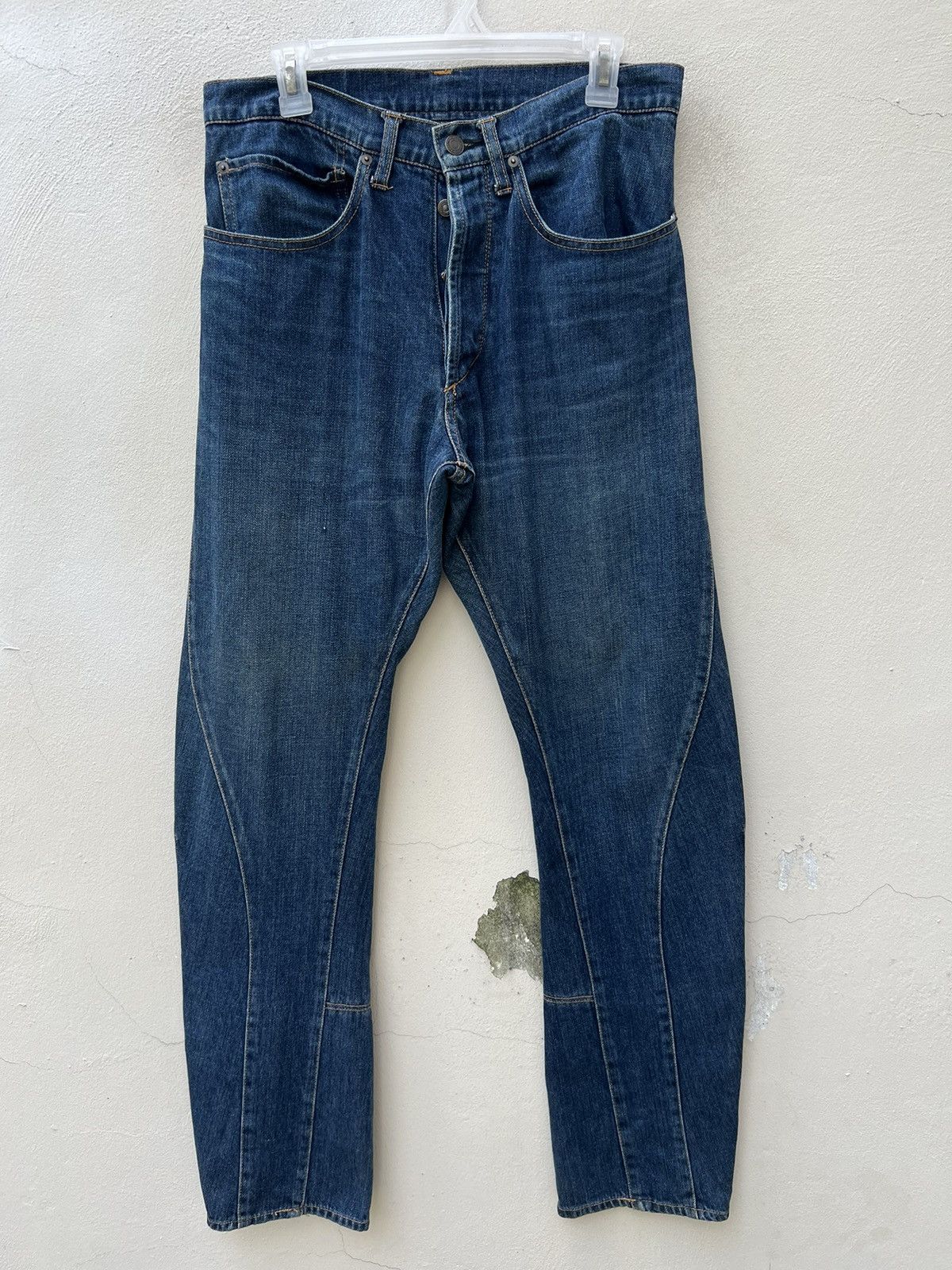 CABANE de ZUCCa Vintage Cabane de Zucca Unusual Design Stretch Denim Jeans Size US 31 - 6 Thumbnail