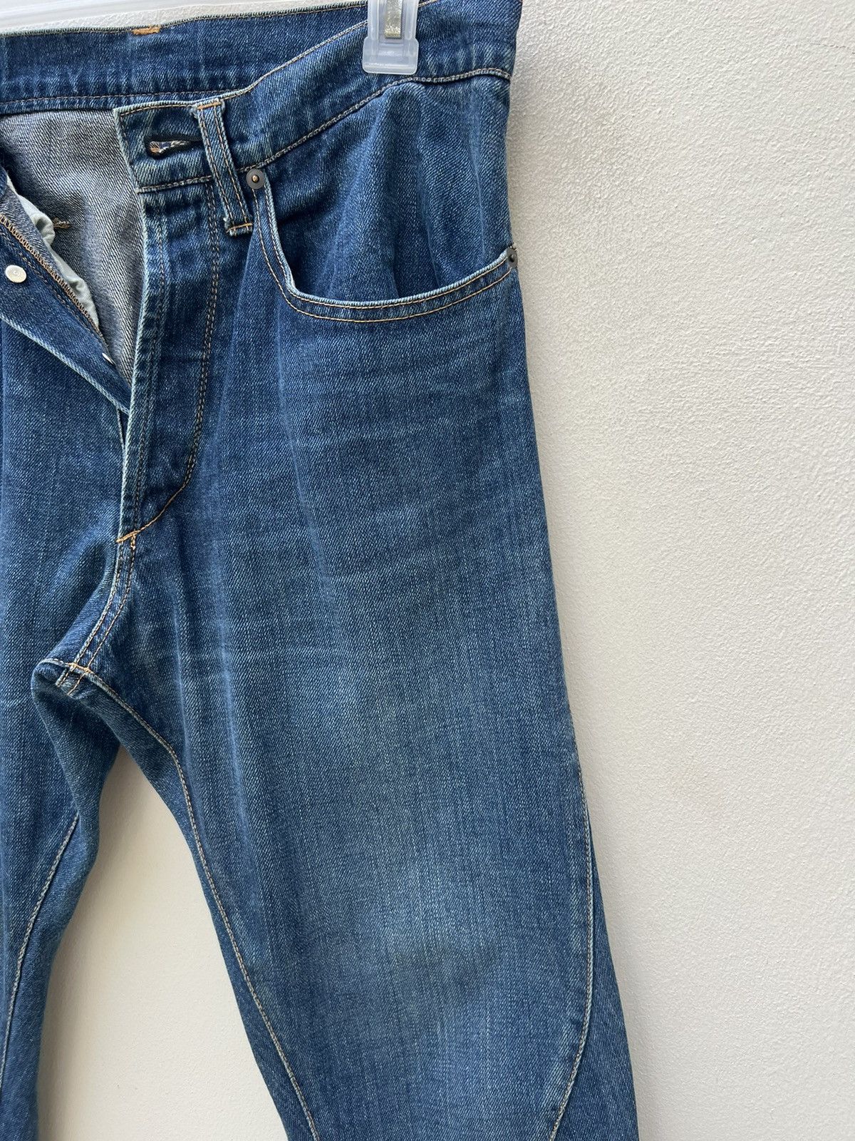 CABANE de ZUCCa Vintage Cabane de Zucca Unusual Design Stretch Denim Jeans Size US 31 - 11 Thumbnail