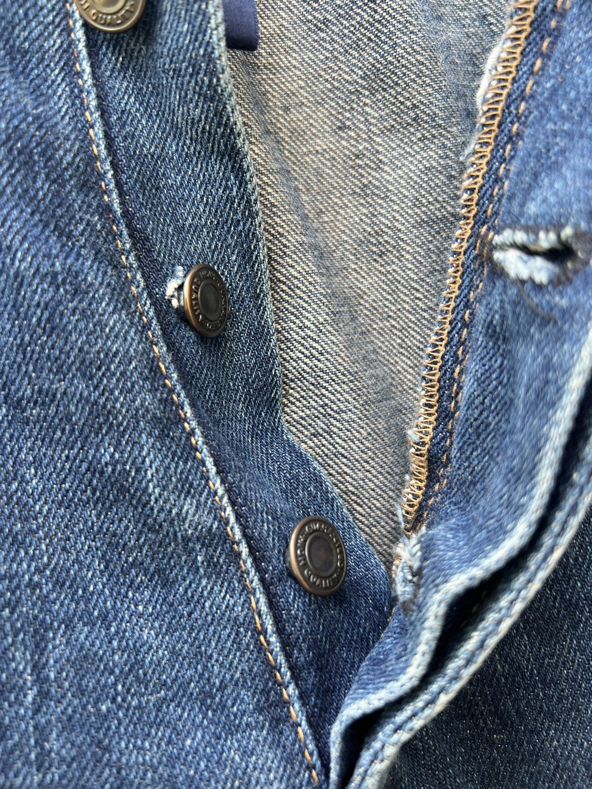 CABANE de ZUCCa Vintage Cabane de Zucca Unusual Design Stretch Denim Jeans Size US 31 - 9 Thumbnail