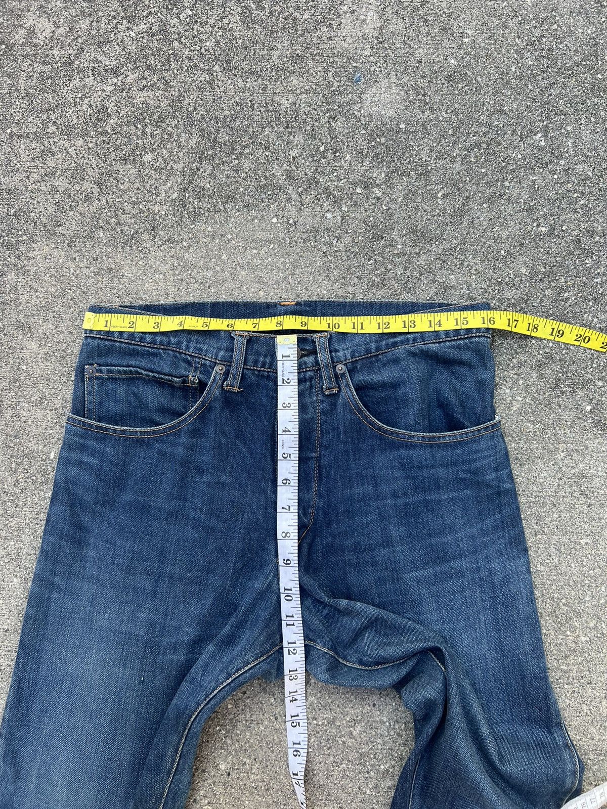 CABANE de ZUCCa Vintage Cabane de Zucca Unusual Design Stretch Denim Jeans Size US 31 - 2 Thumbnail