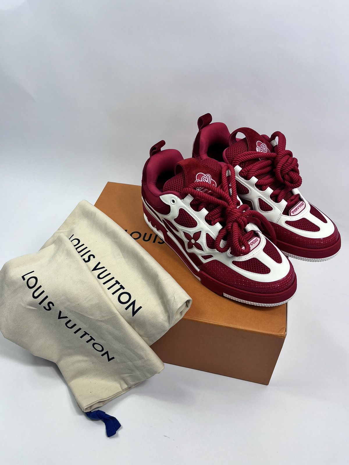 Louis Vuitton LOUIS VUITTON SK8 LOW TOP SNEAKERS (RARE) Size US 11 / EU 44 - 18 Thumbnail