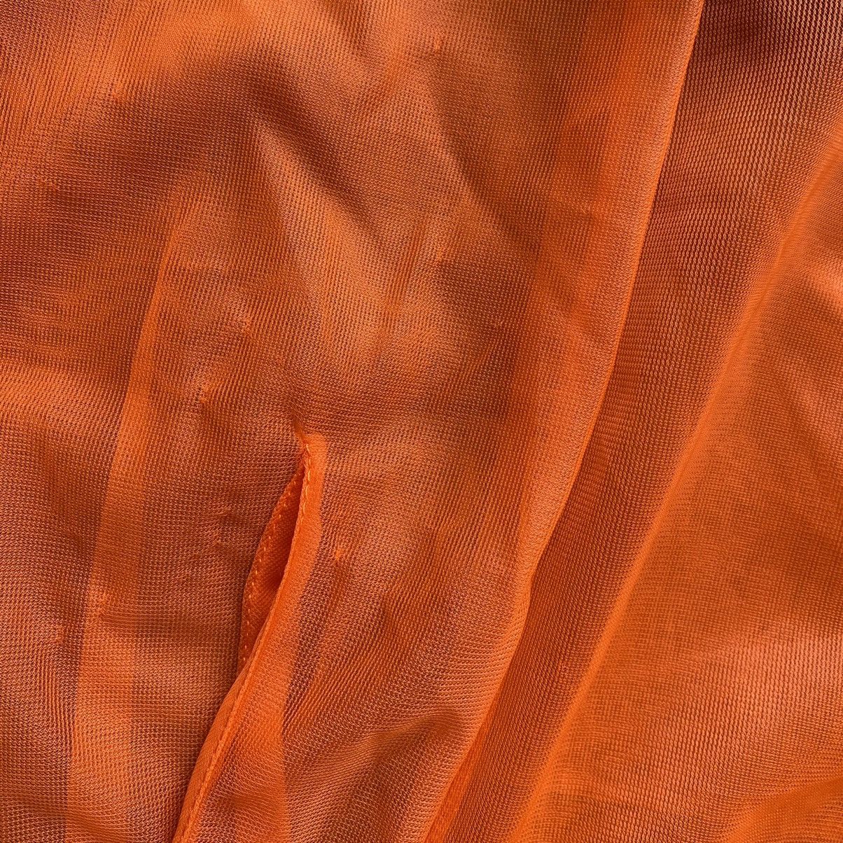 Jean Paul Gaultier Vintage JPG Orange Mesh Shirt With Native Details Size US S / EU 44-46 / 1 - 6 Thumbnail