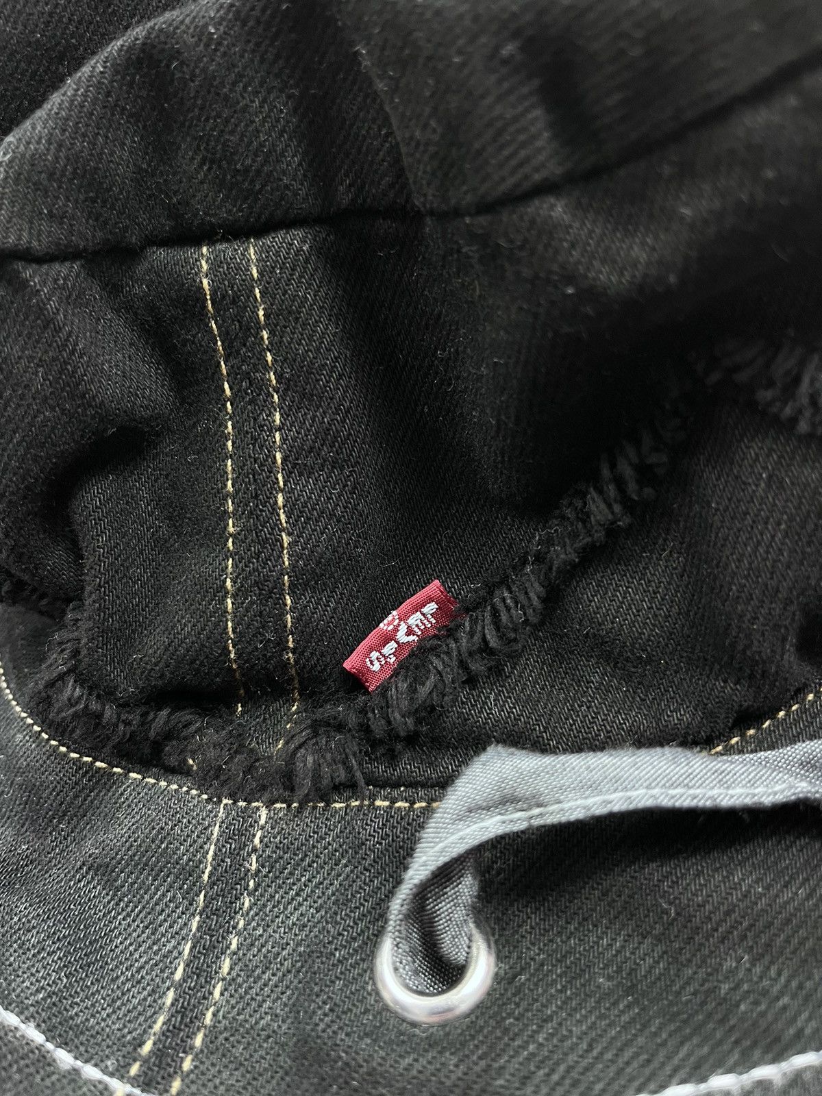 DENIM TEARS DENIM TEARS BLACK COTTON EMBROIDERED HAT Size ONE SIZE - 5 Thumbnail