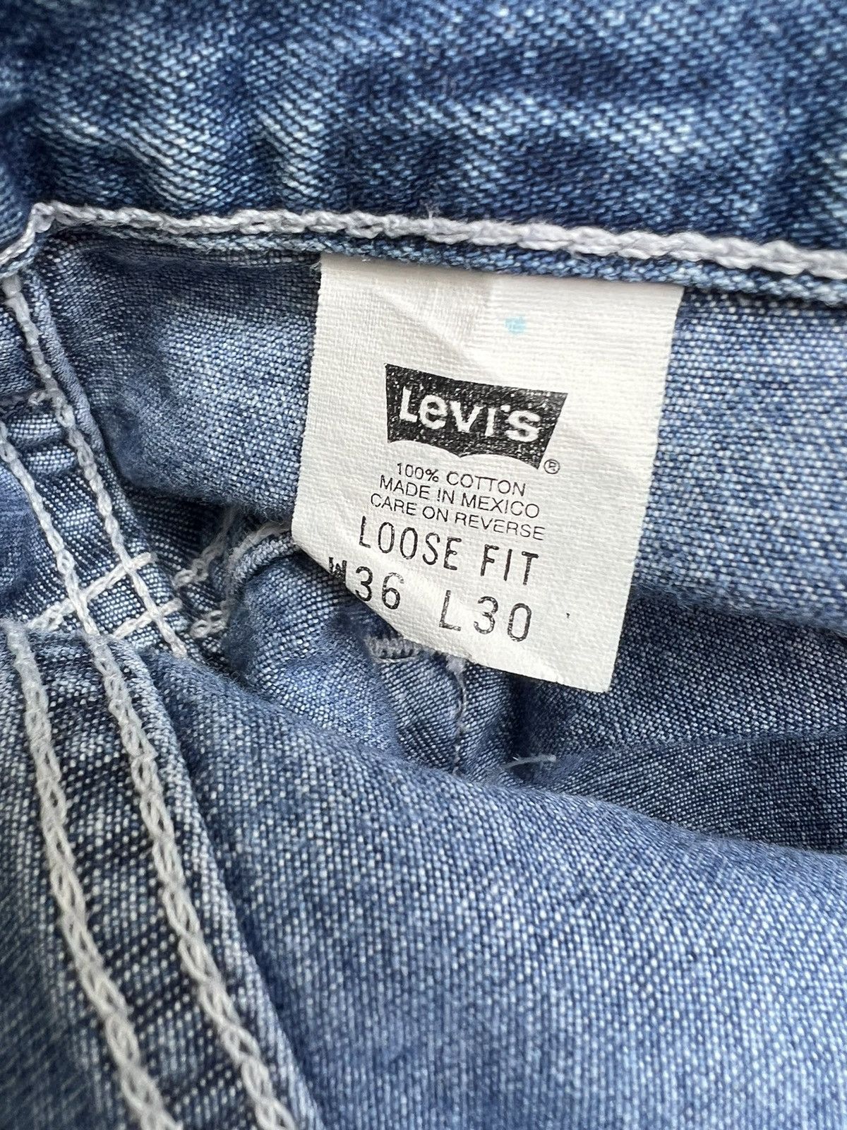 Levi's Vintage 90s Levi’s L2 Denim Loose Fit Jeans Skate Hip hop Size US 36 / EU 52 - 23 Thumbnail