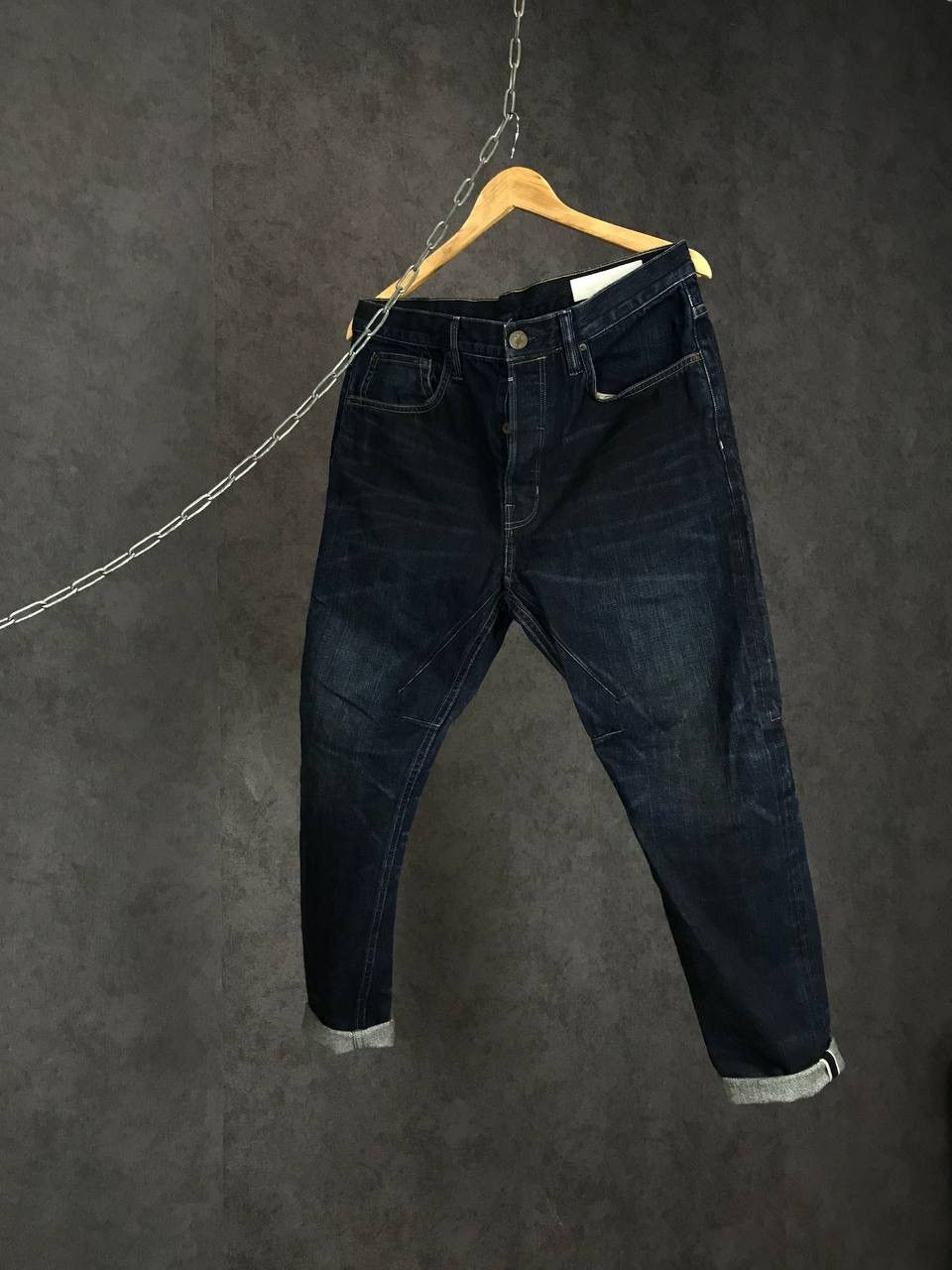 Allsaints Allsaints luxury streetwear Selvedge denim jeans Size US 32 / EU 48 - 1 Thumbnail