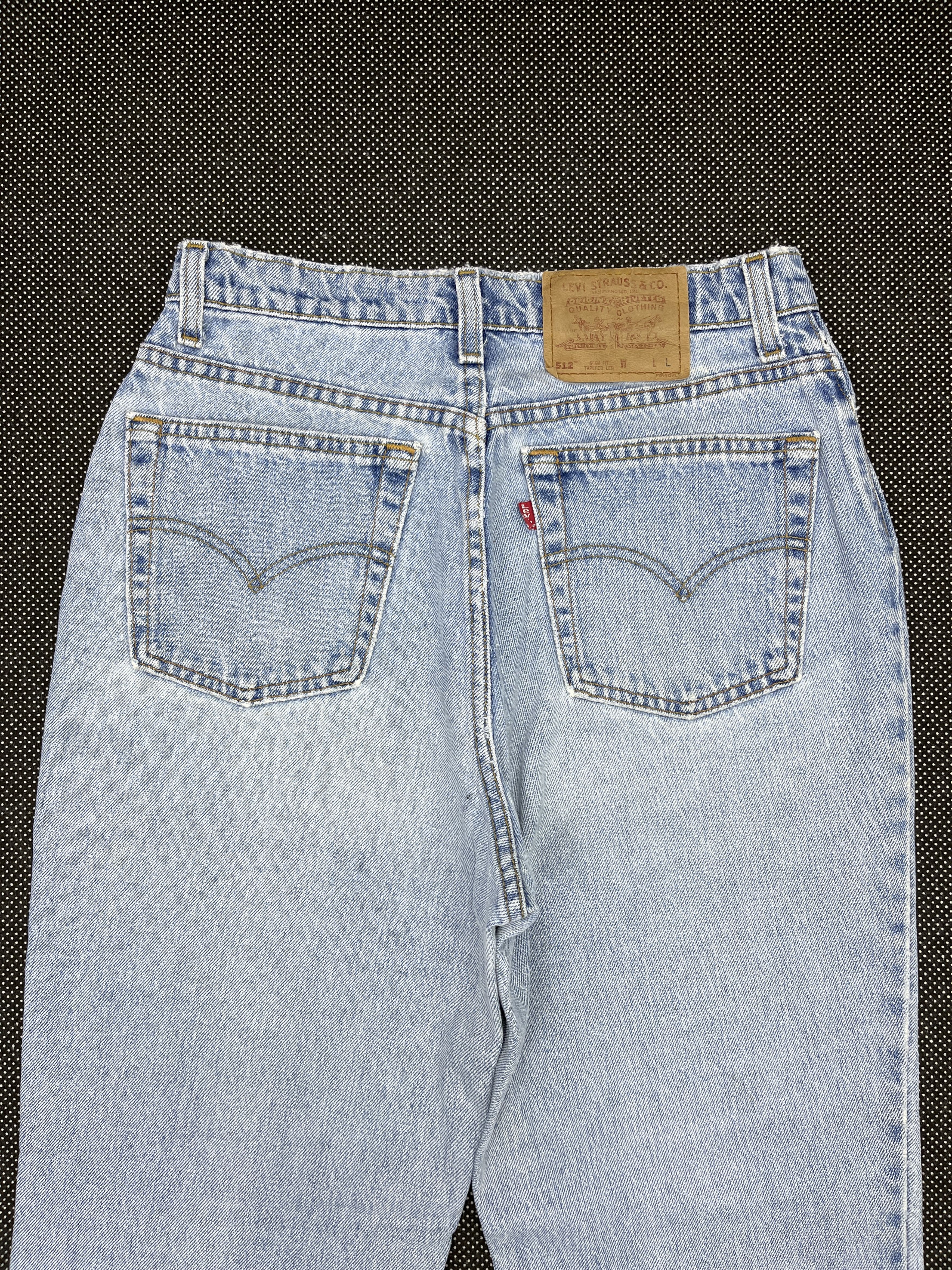 Levi's × Vintage 90s Vintage Levis 512 Light Wash Jeans - J167 Size 28" / US 6 / IT 42 - 4 Thumbnail