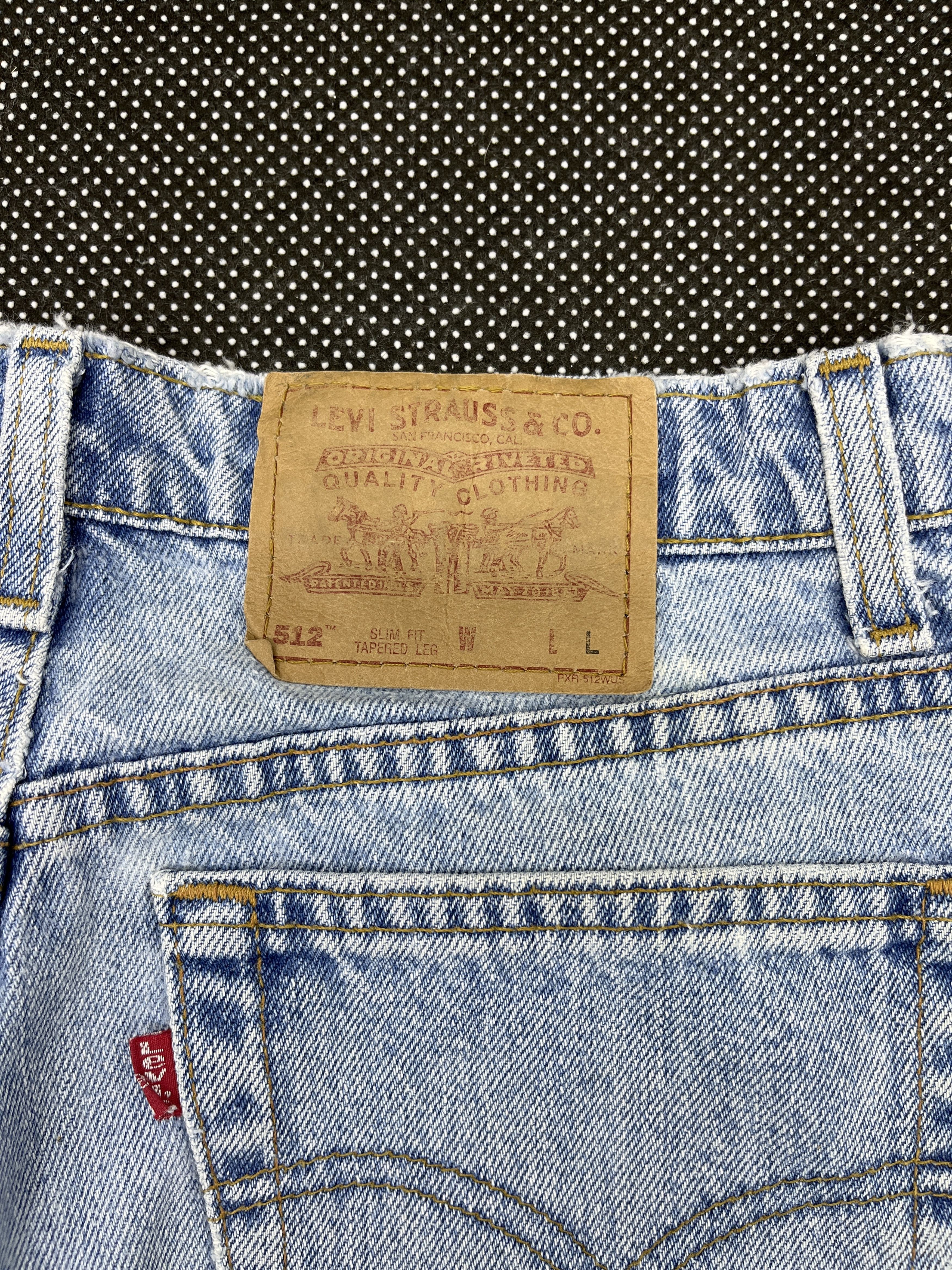 Levi's × Vintage 90s Vintage Levis 512 Light Wash Jeans - J167 Size 28" / US 6 / IT 42 - 10 Thumbnail