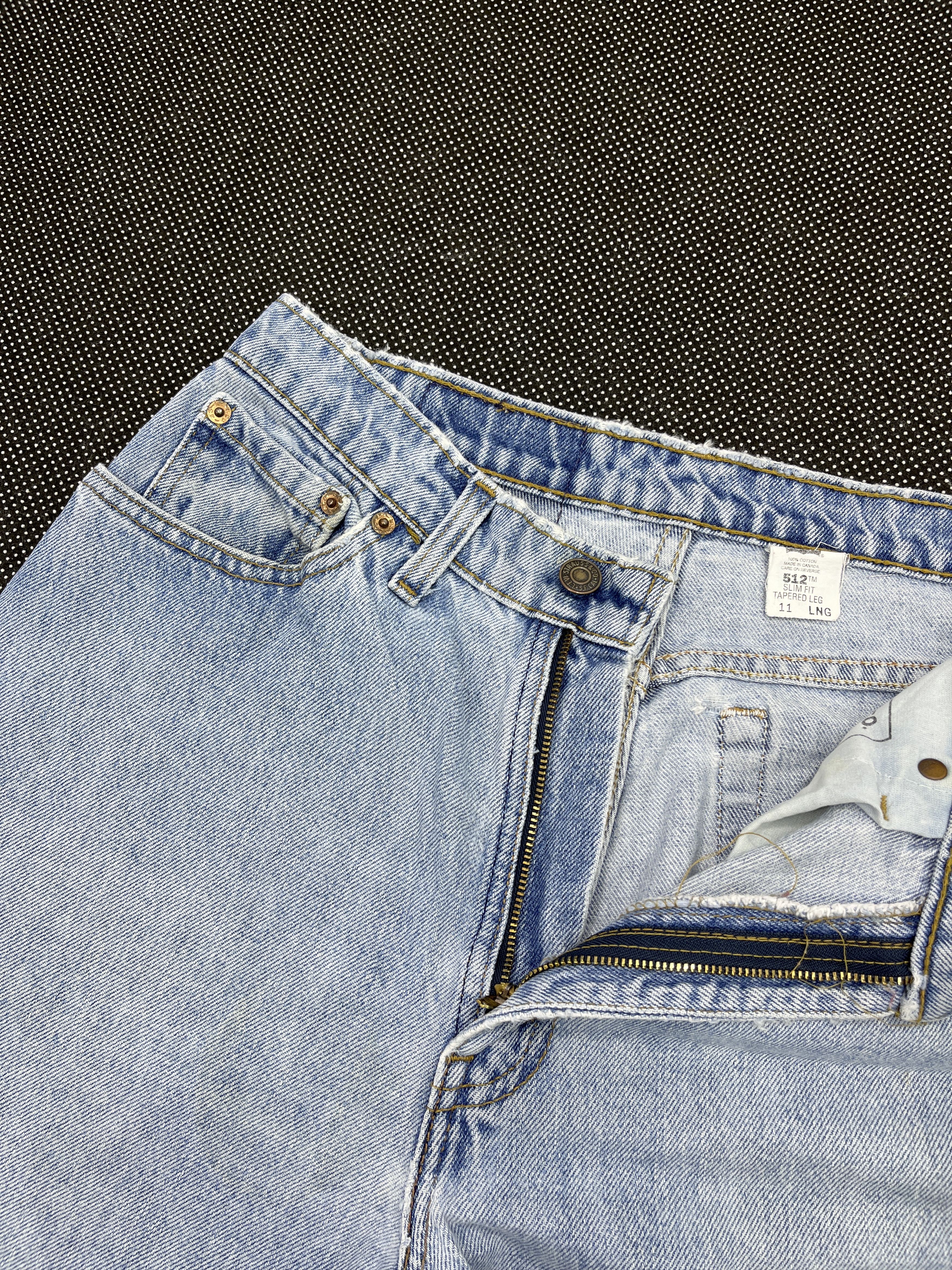 Levi's × Vintage 90s Vintage Levis 512 Light Wash Jeans - J167 Size 28" / US 6 / IT 42 - 7 Thumbnail