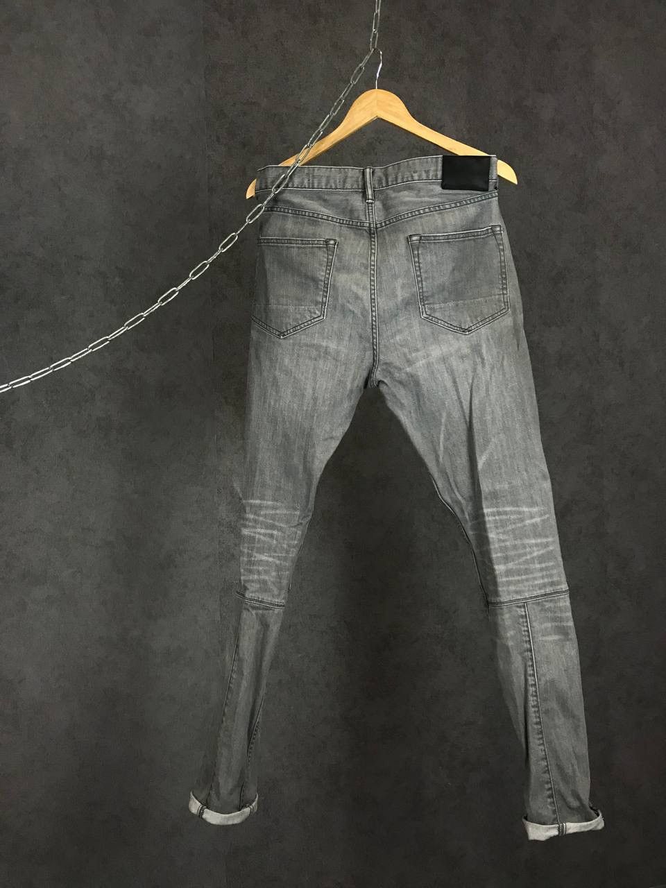Allsaints Allsaints luxury streetwear gray denim jeans Size US 32 / EU 48 - 6 Thumbnail