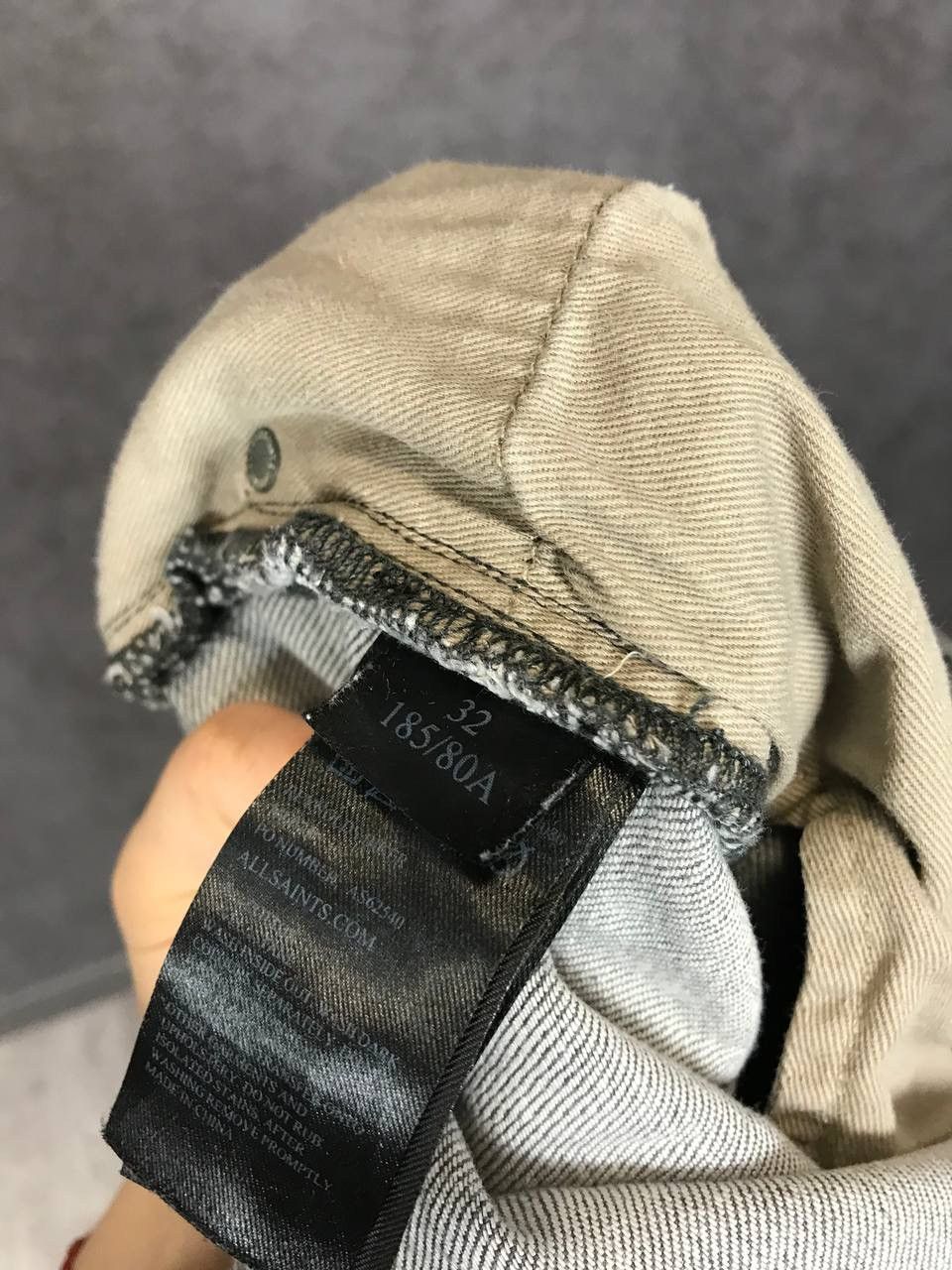 Allsaints Allsaints luxury streetwear gray denim jeans Size US 32 / EU 48 - 5 Thumbnail