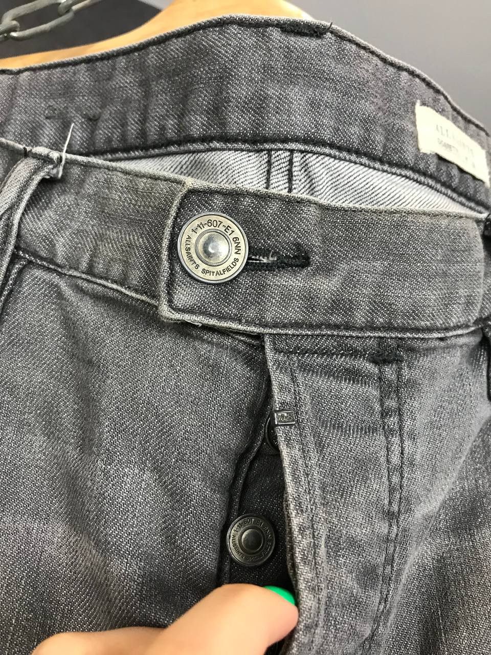 Allsaints Allsaints luxury streetwear gray denim jeans Size US 32 / EU 48 - 4 Thumbnail