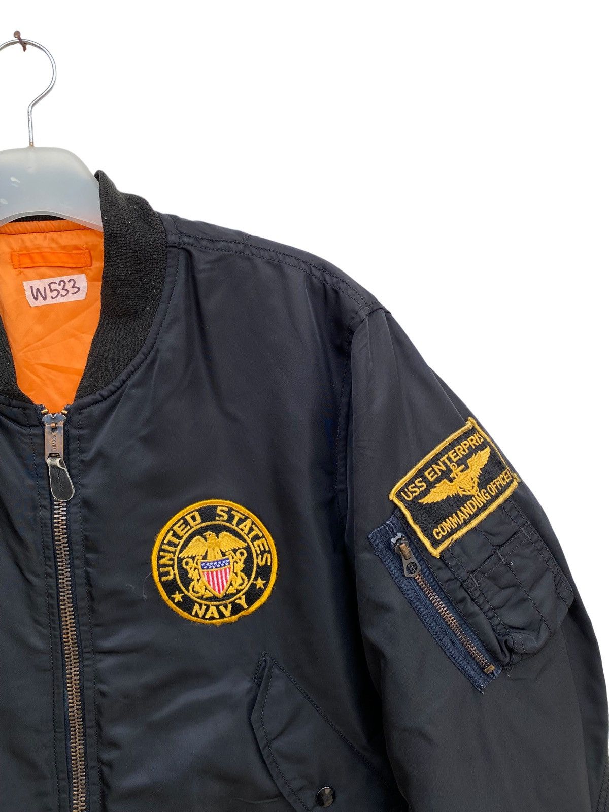 Japanese Brand Vintage Us Navy Bomber Jacket Size US M / EU 48-50 / 2 - 5 Thumbnail