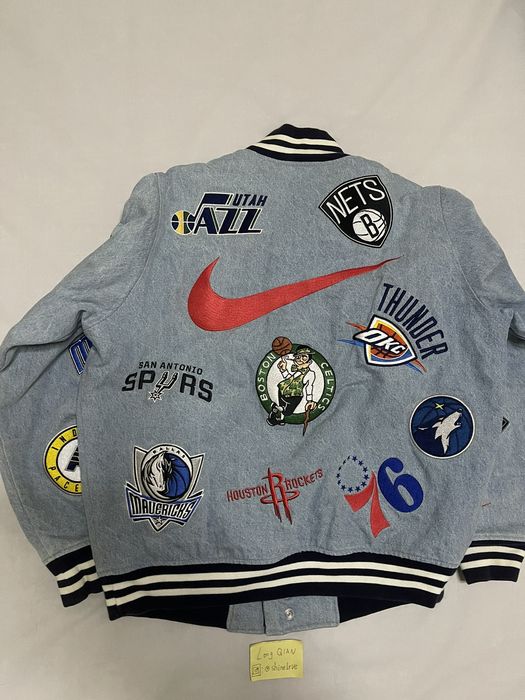 Supreme nba jacket outlet denim