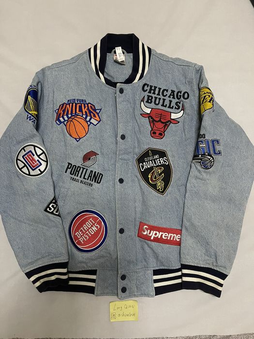 Supreme Nike/NBA Teams Warm-Up Jacket Denim Men's - SS18 - US