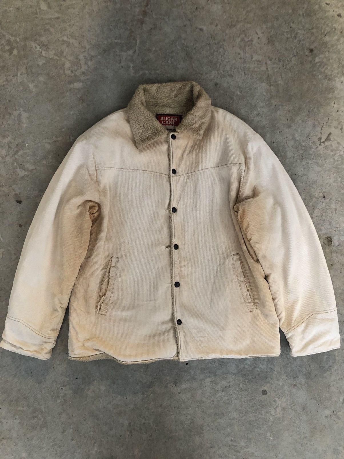 Toyo Enterprises Vtg Sugar Cane Toyo Enterprise Corduroy Jacket Distressed Size US L / EU 52-54 / 3 - 1 Thumbnail