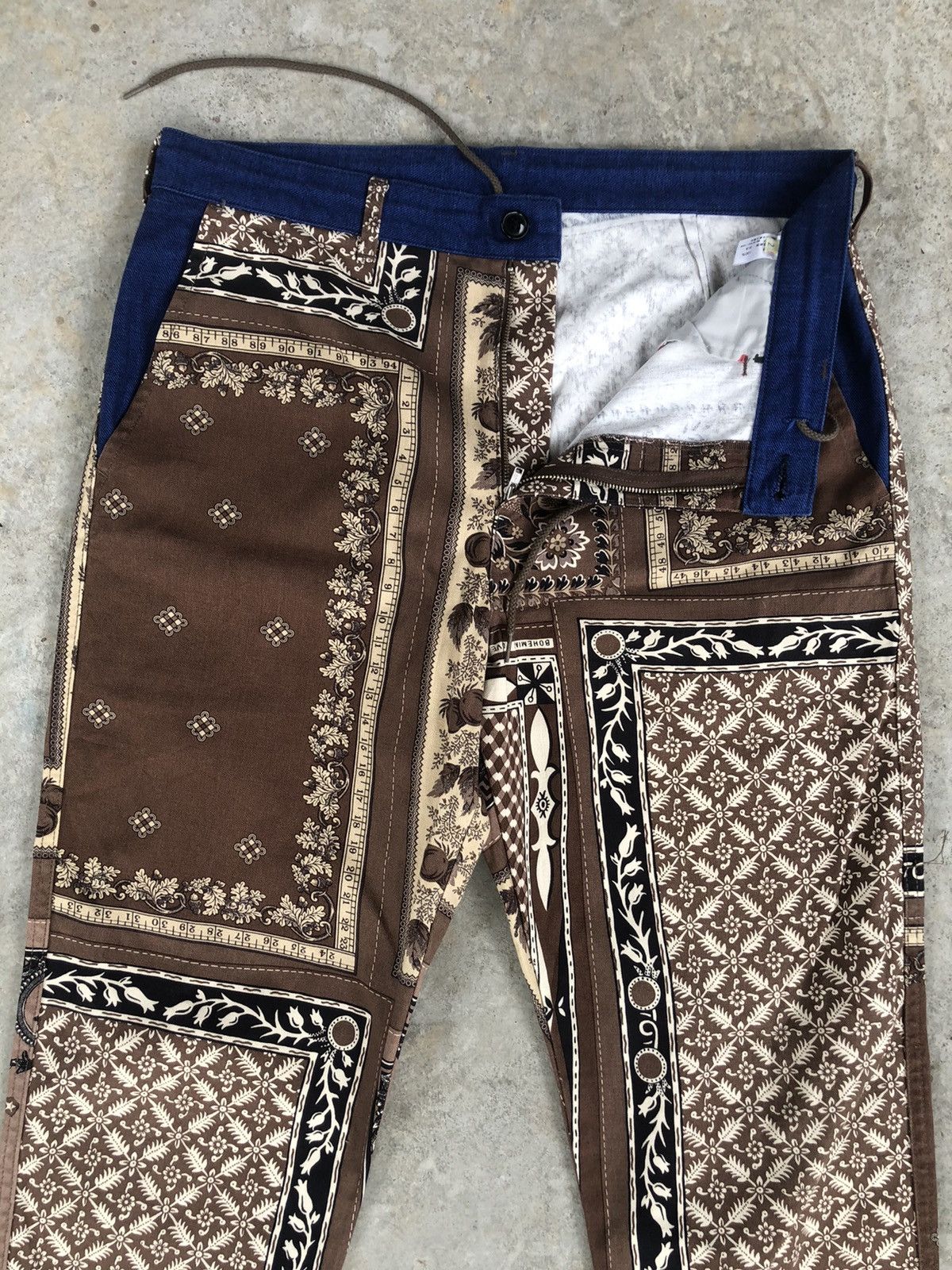 Japanese Brand Rare Bohemians Full Print Pants Size US 34 / EU 50 - 3 Thumbnail
