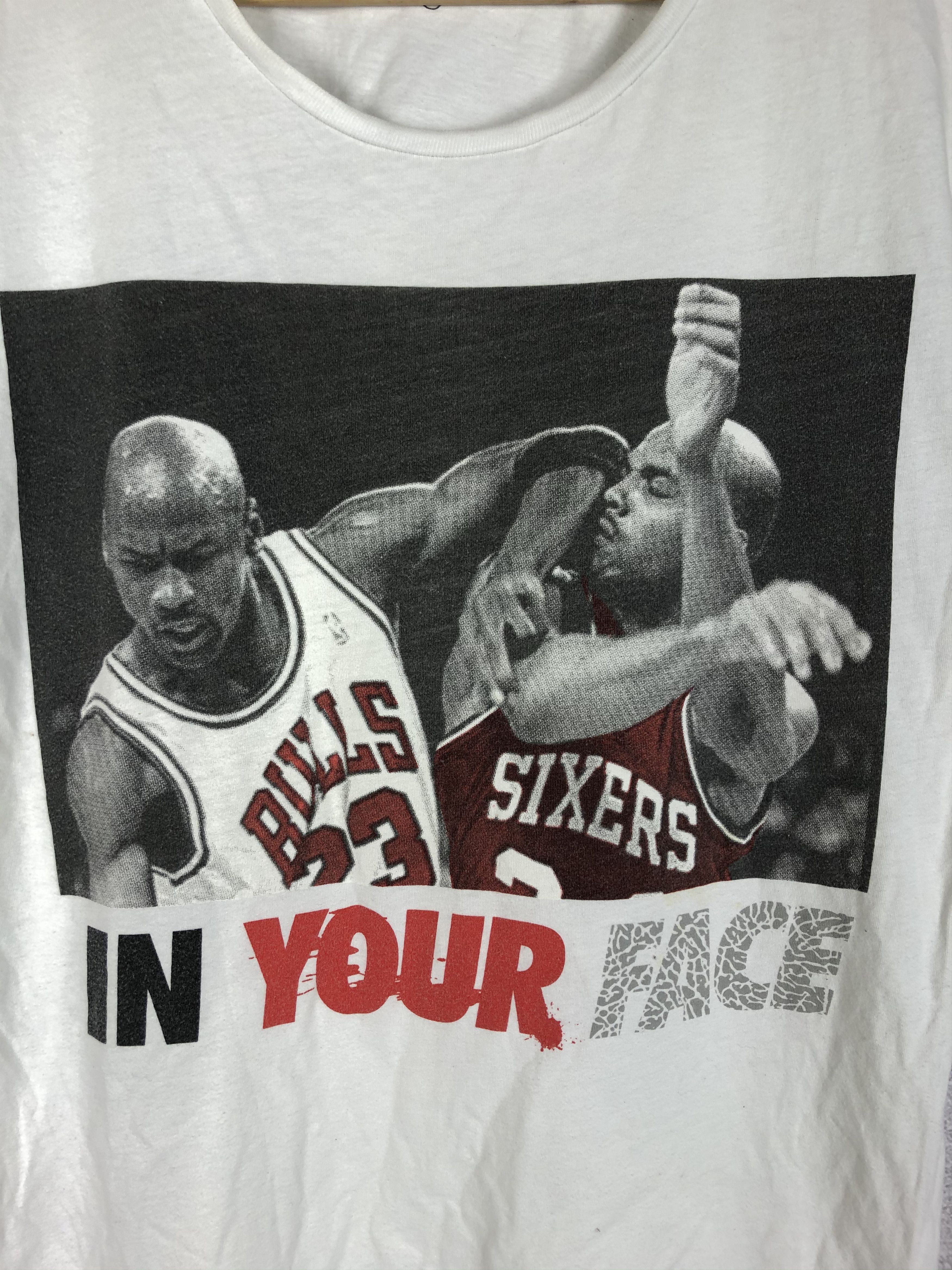 NBA Two Angel Jordan Barkley In Your Face NBA T-Shirt Tee Size US L / EU 52-54 / 3 - 2 Thumbnail