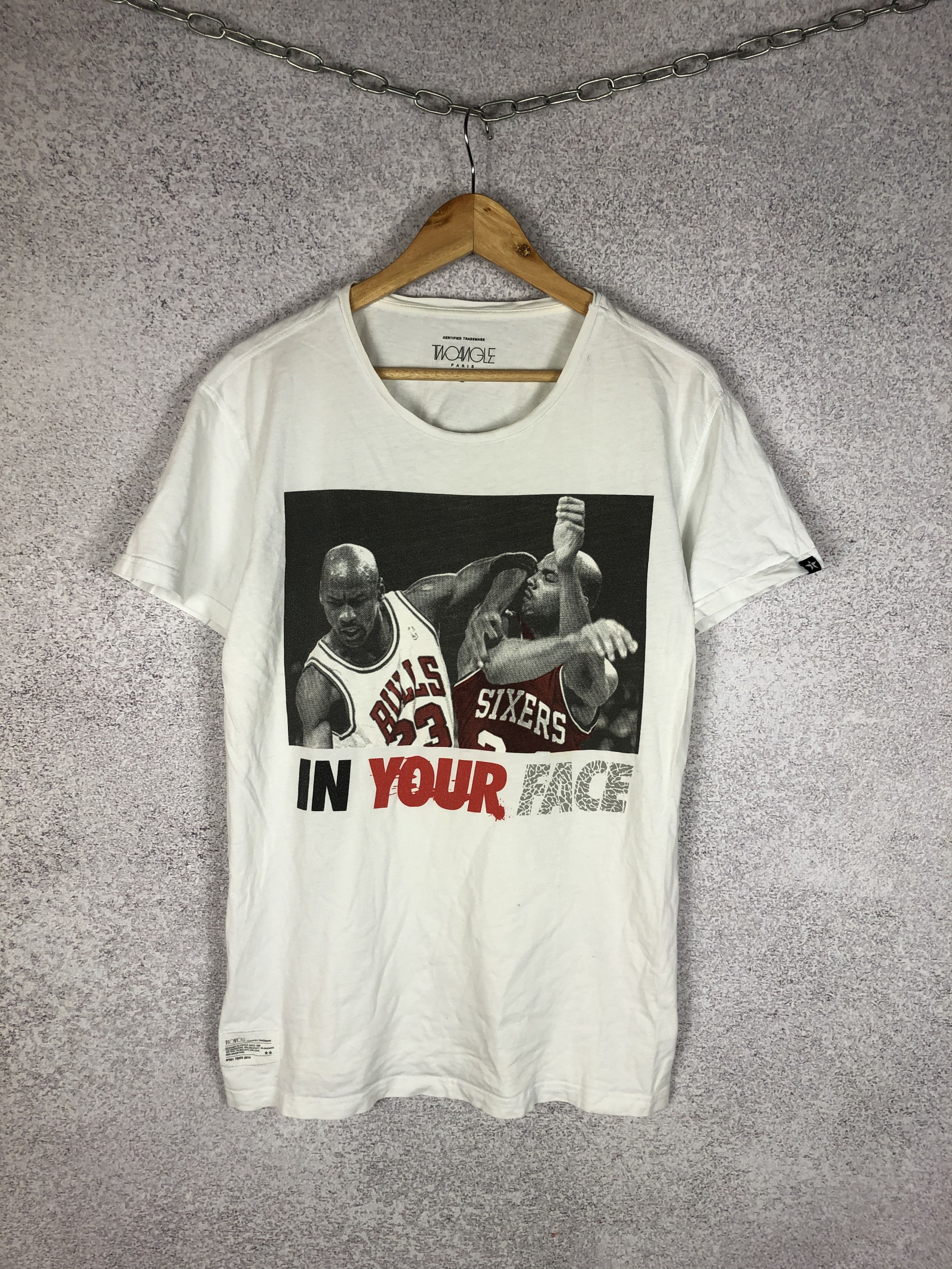 NBA Two Angel Jordan Barkley In Your Face NBA T-Shirt Tee Size US L / EU 52-54 / 3 - 1 Thumbnail
