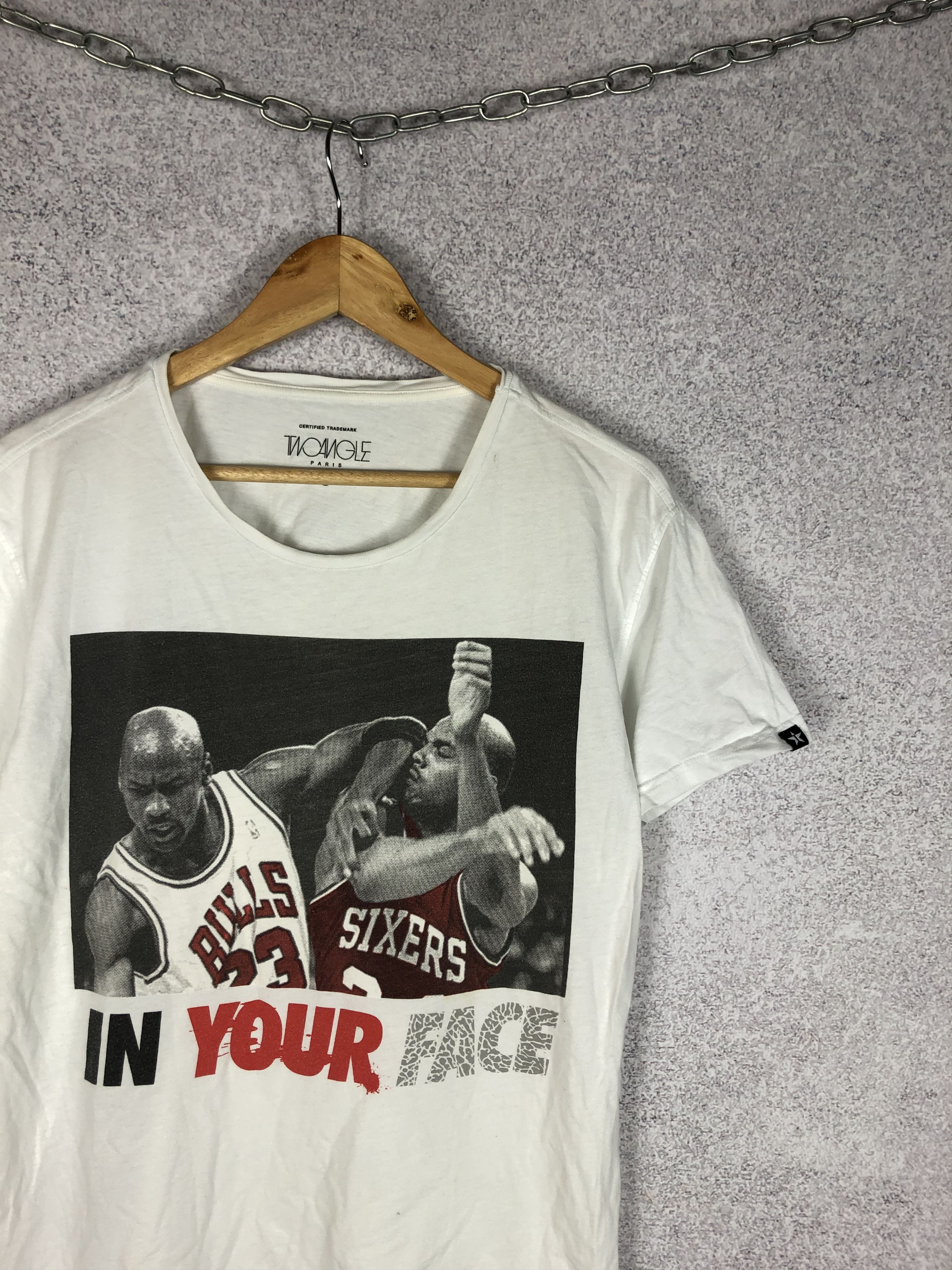 NBA Two Angel Jordan Barkley In Your Face NBA T-Shirt Tee Size US L / EU 52-54 / 3 - 4 Thumbnail