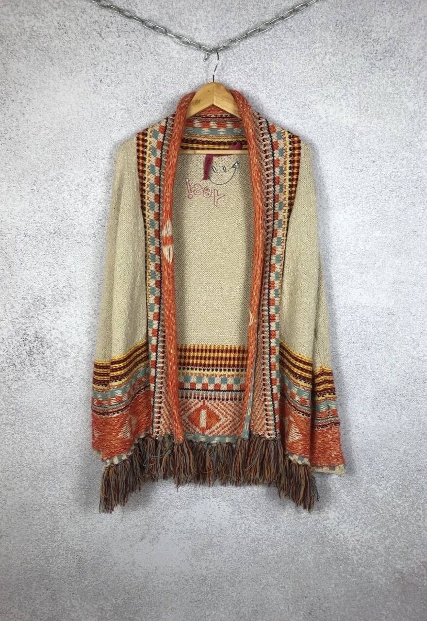 Desigual Desigual Yes Isa Knitted Sweater Ladies Avantgarde cardigan Size L / US 10 / IT 46 - 1 Thumbnail