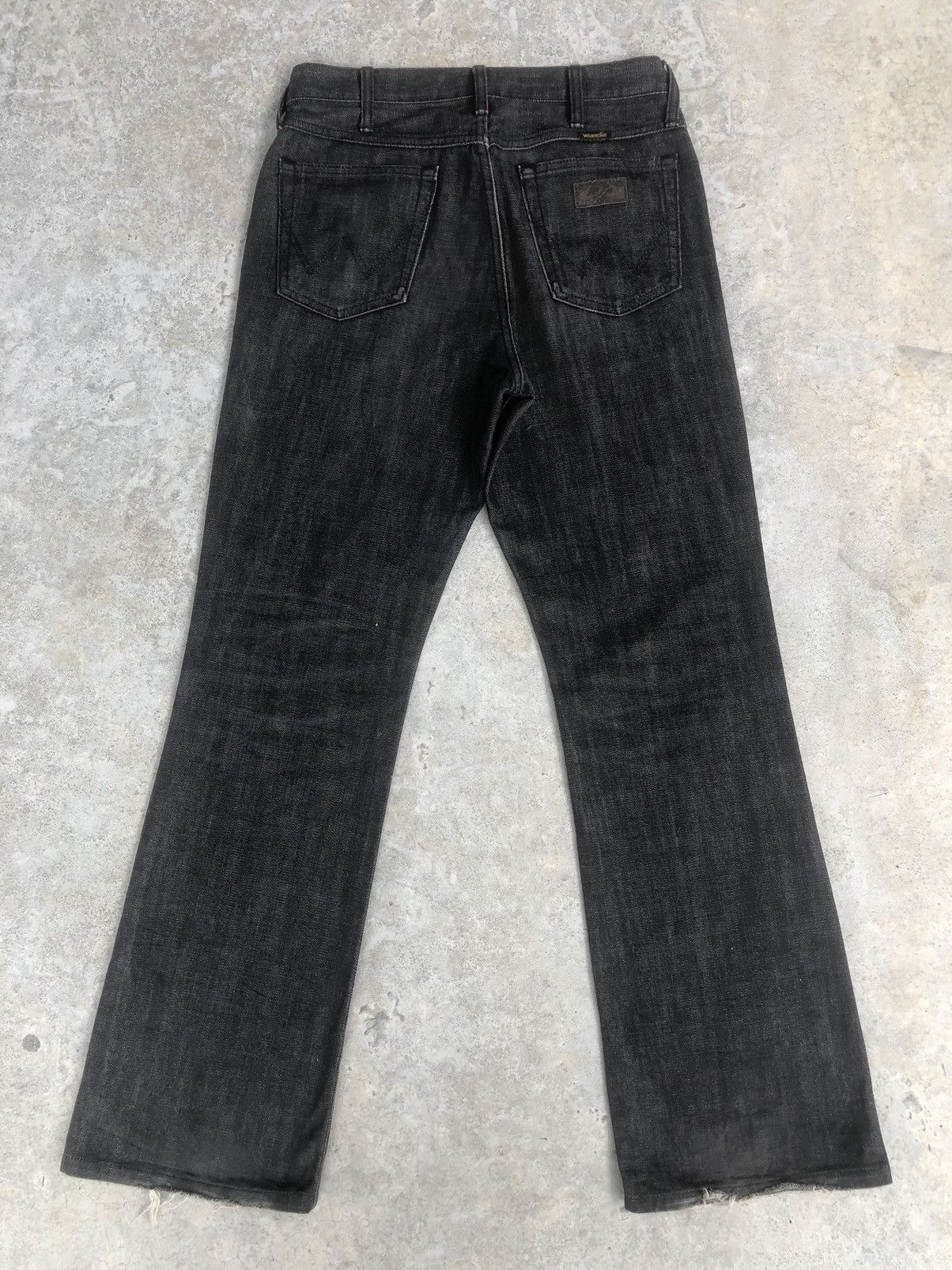 If Six Was Nine Y2k Wrangler Flared Jeans Distressed Jeans Size US 30 / EU 46 - 2 Thumbnail