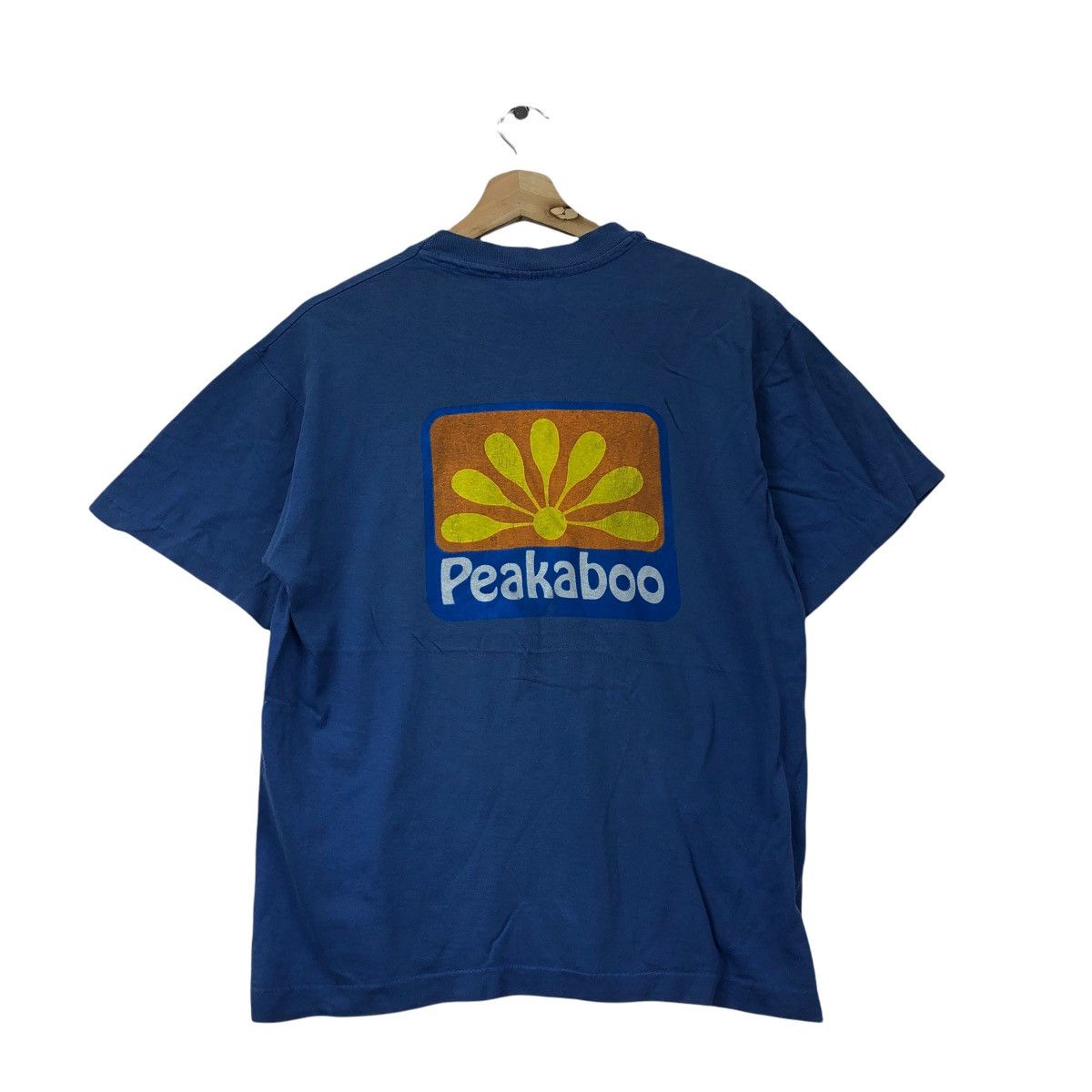 Vtg PEAKABOO SURFING Artwork Made In USA Tee Shirt Surf