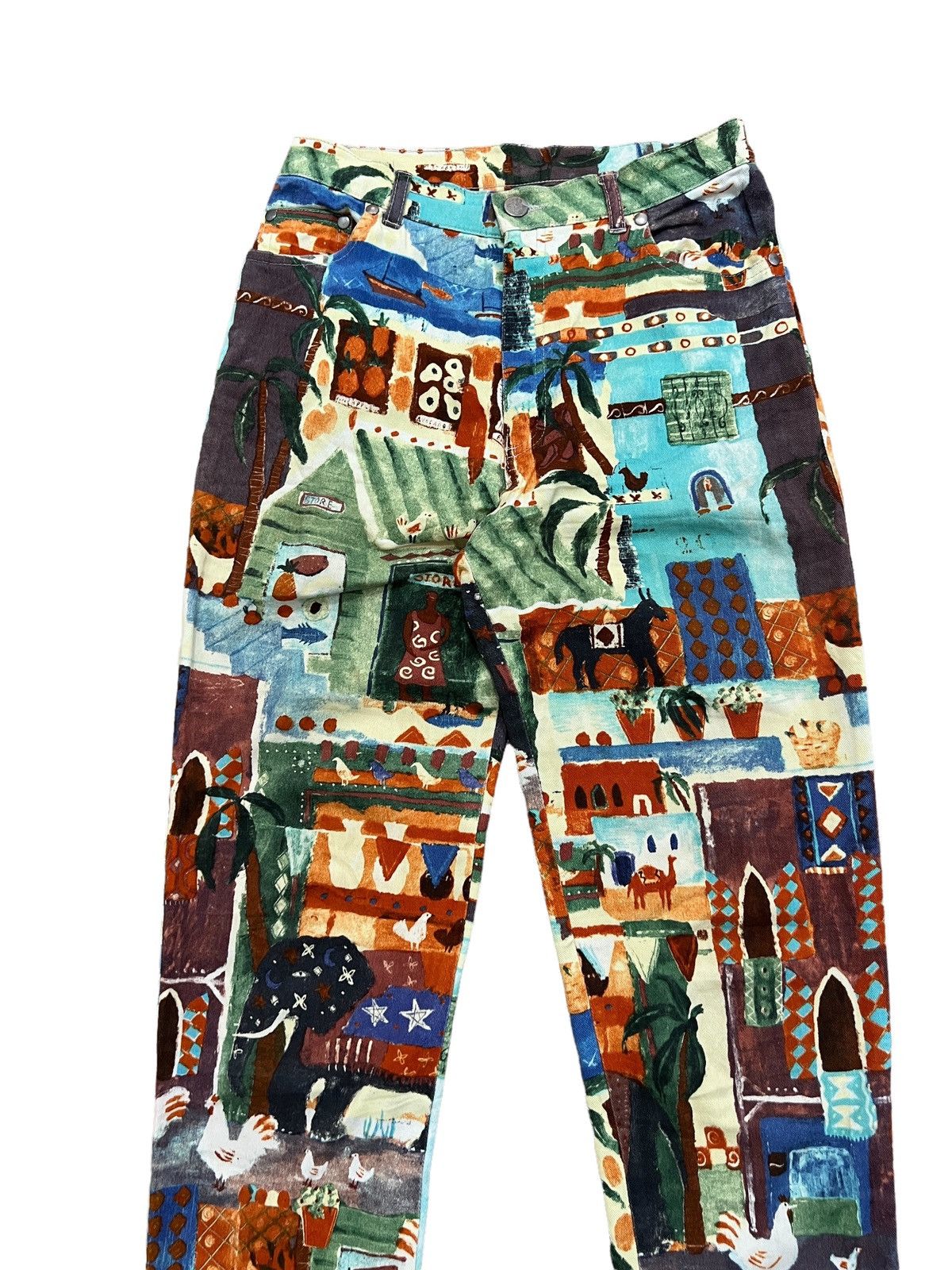 Japanese Brand Vintage Anne Elisabeth Overprint Jean Paul Gaultier Style Size US 26 / EU 42 - 3 Thumbnail