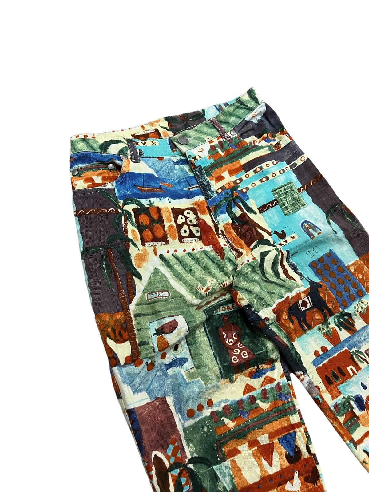 Japanese Brand Vintage Anne Elisabeth Overprint Jean Paul Gaultier Style Size US 26 / EU 42 - 9 Thumbnail