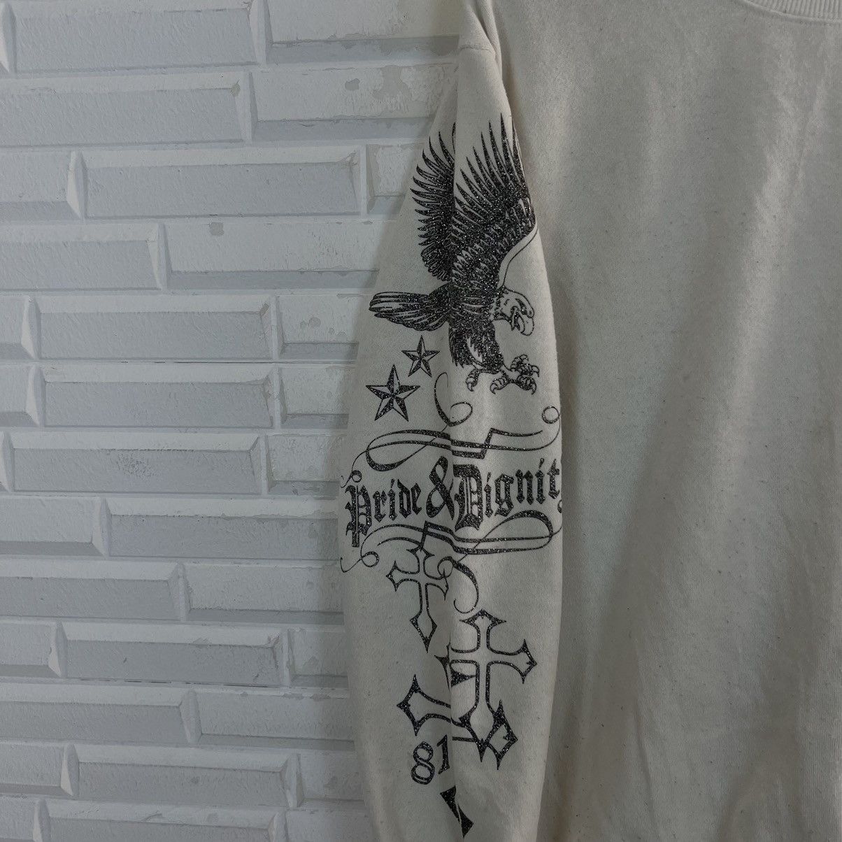 Japanese Brand VINTAGE PUNK DESIGN SWEATSHIRT INSPIRED BY CHROME HEARTS Size US M / EU 48-50 / 2 - 8 Thumbnail