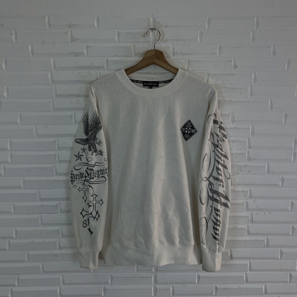 Japanese Brand VINTAGE PUNK DESIGN SWEATSHIRT INSPIRED BY CHROME HEARTS Size US M / EU 48-50 / 2 - 6 Thumbnail
