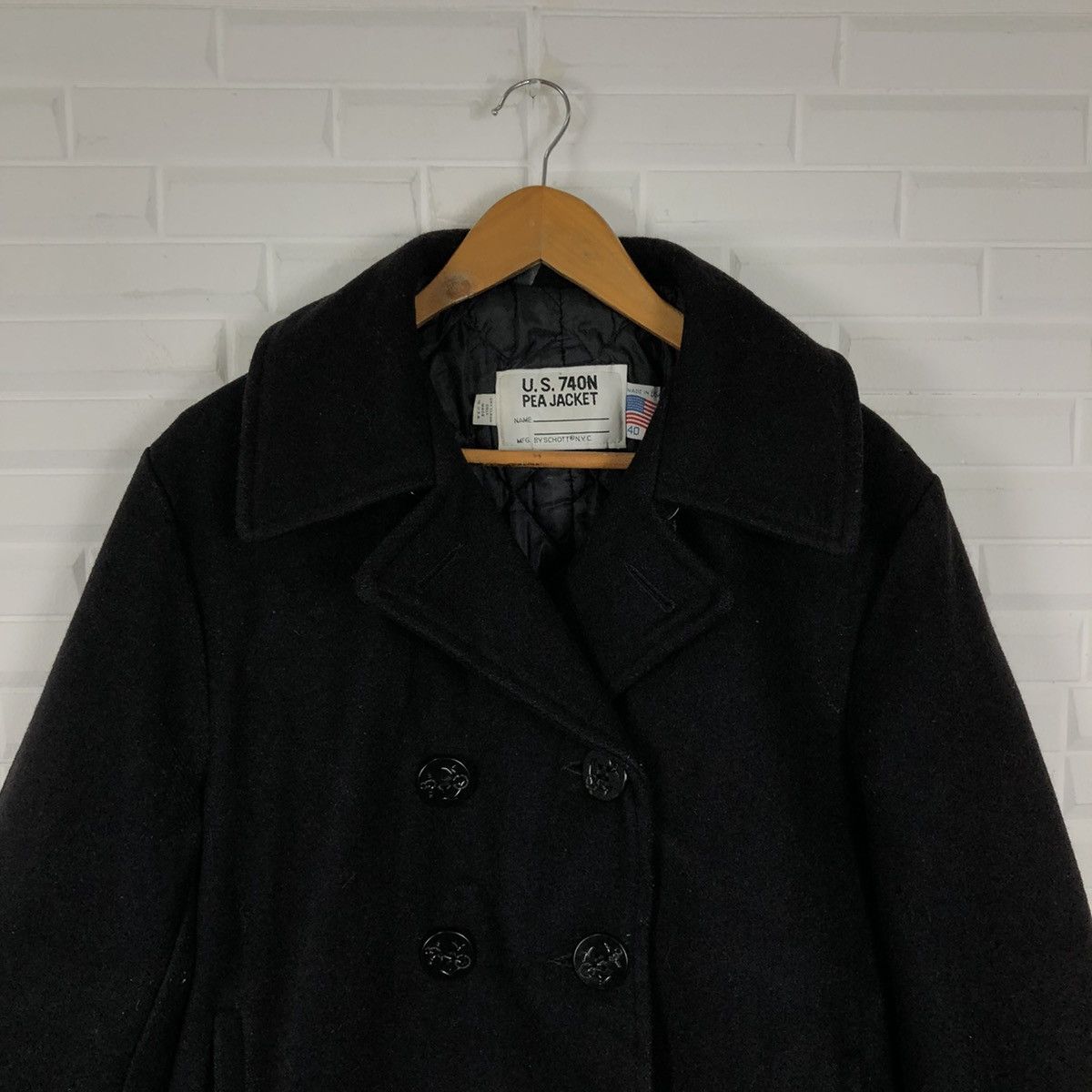 Schott PEA JACKET SCHOTT MADE IN USA SIZE 40 MILITARY COLLECTION Size US M / EU 48-50 / 2 - 2 Thumbnail