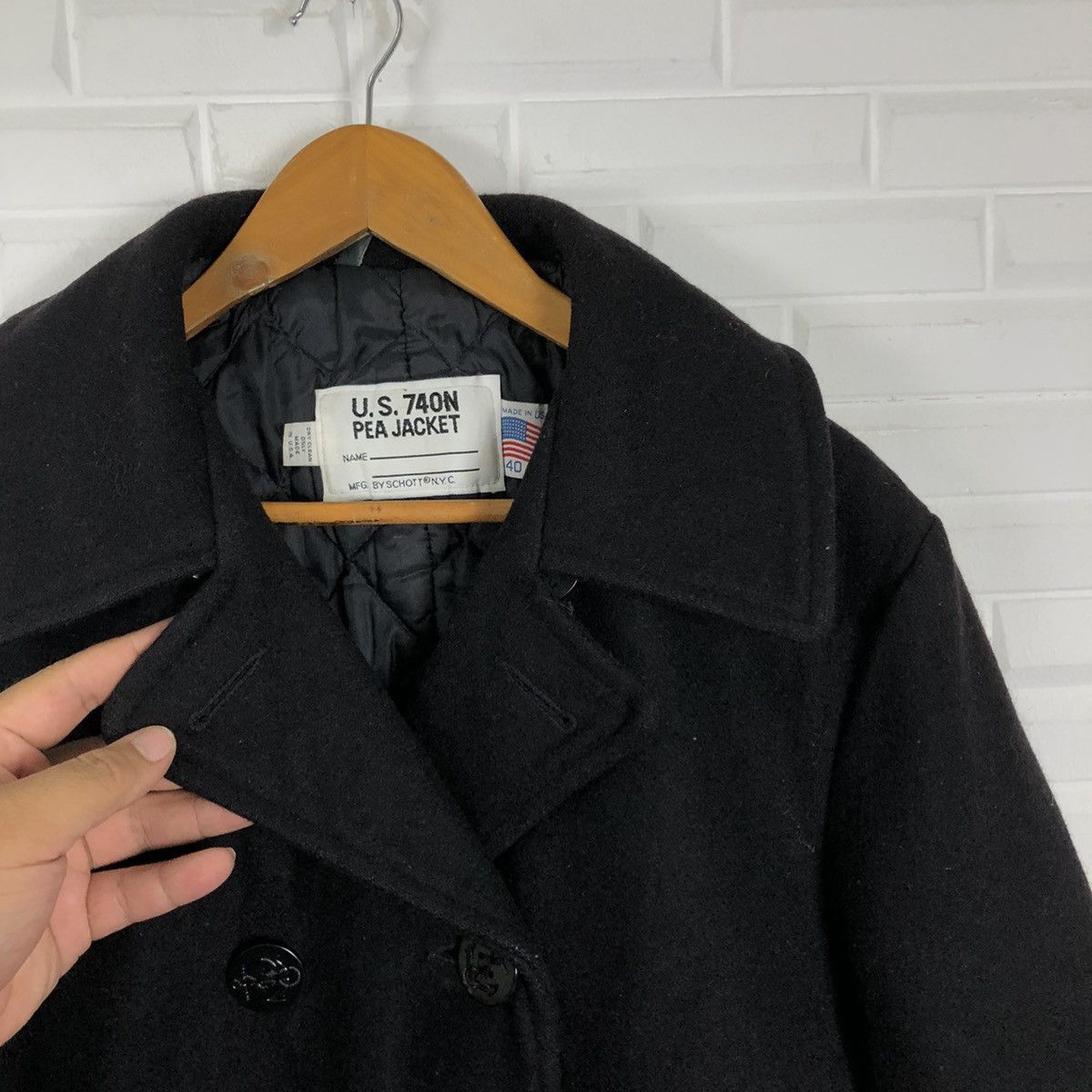 Schott PEA JACKET SCHOTT MADE IN USA SIZE 40 MILITARY COLLECTION Size US M / EU 48-50 / 2 - 5 Thumbnail