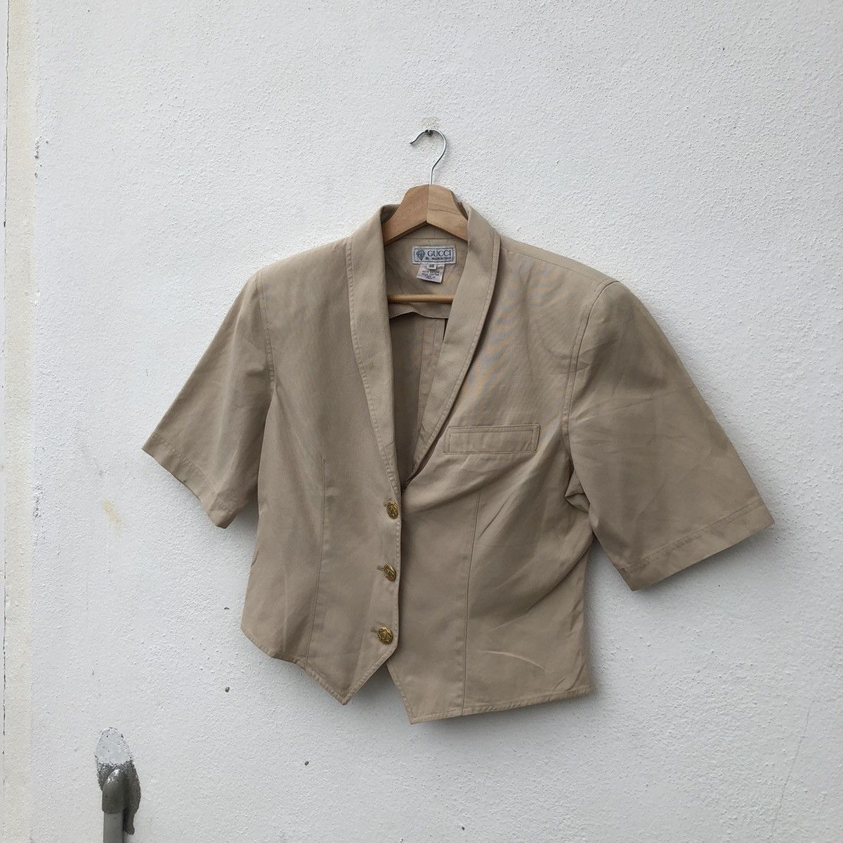 Gucci CROPPED JACKET GUCCI MADE IN ITALY Size US M / EU 48-50 / 2 - 2 Thumbnail