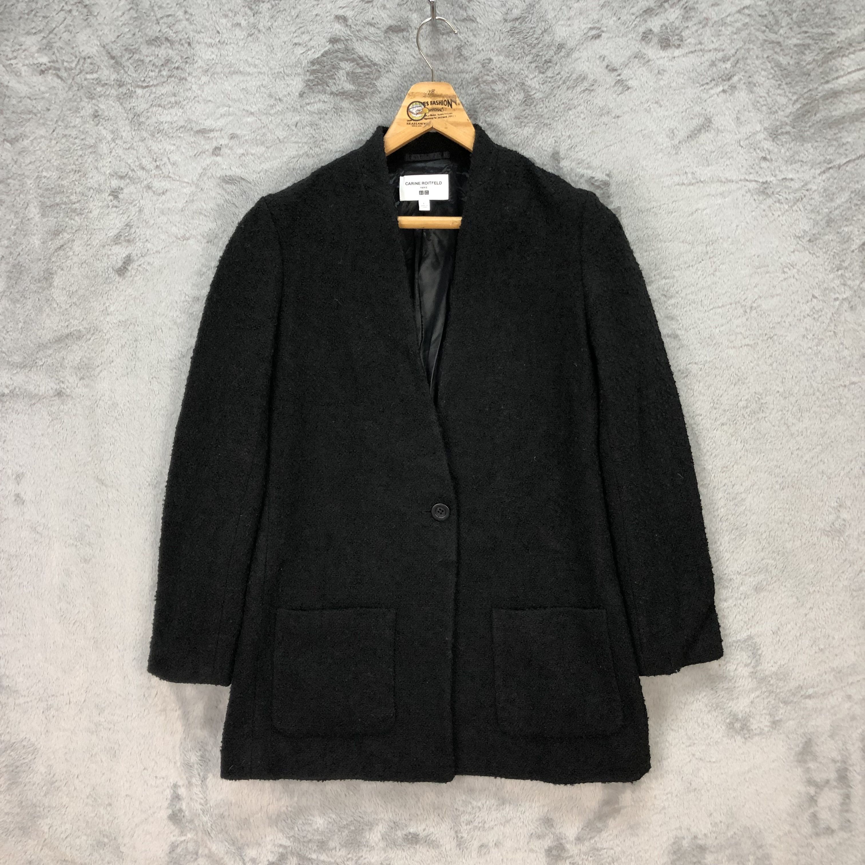 Uniqlo CARINE ROITFELD PARIS COAT #5964-215 Size L / US 10 / IT 46 - 1 Thumbnail