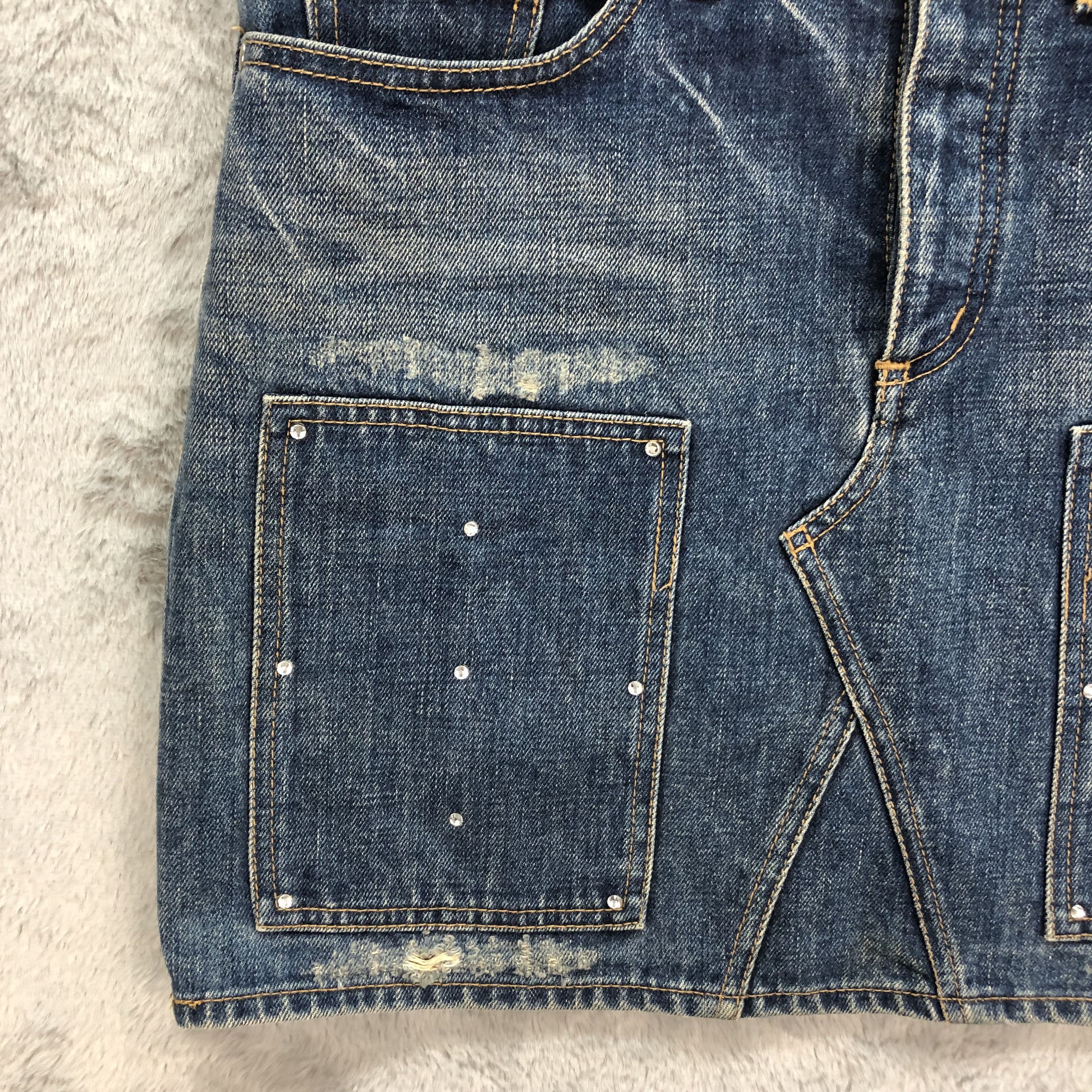 X-Girl X-GIRL MADE IN JAPAN DENIM MINI SKIRT #5084-40 Size 31" - 5 Thumbnail