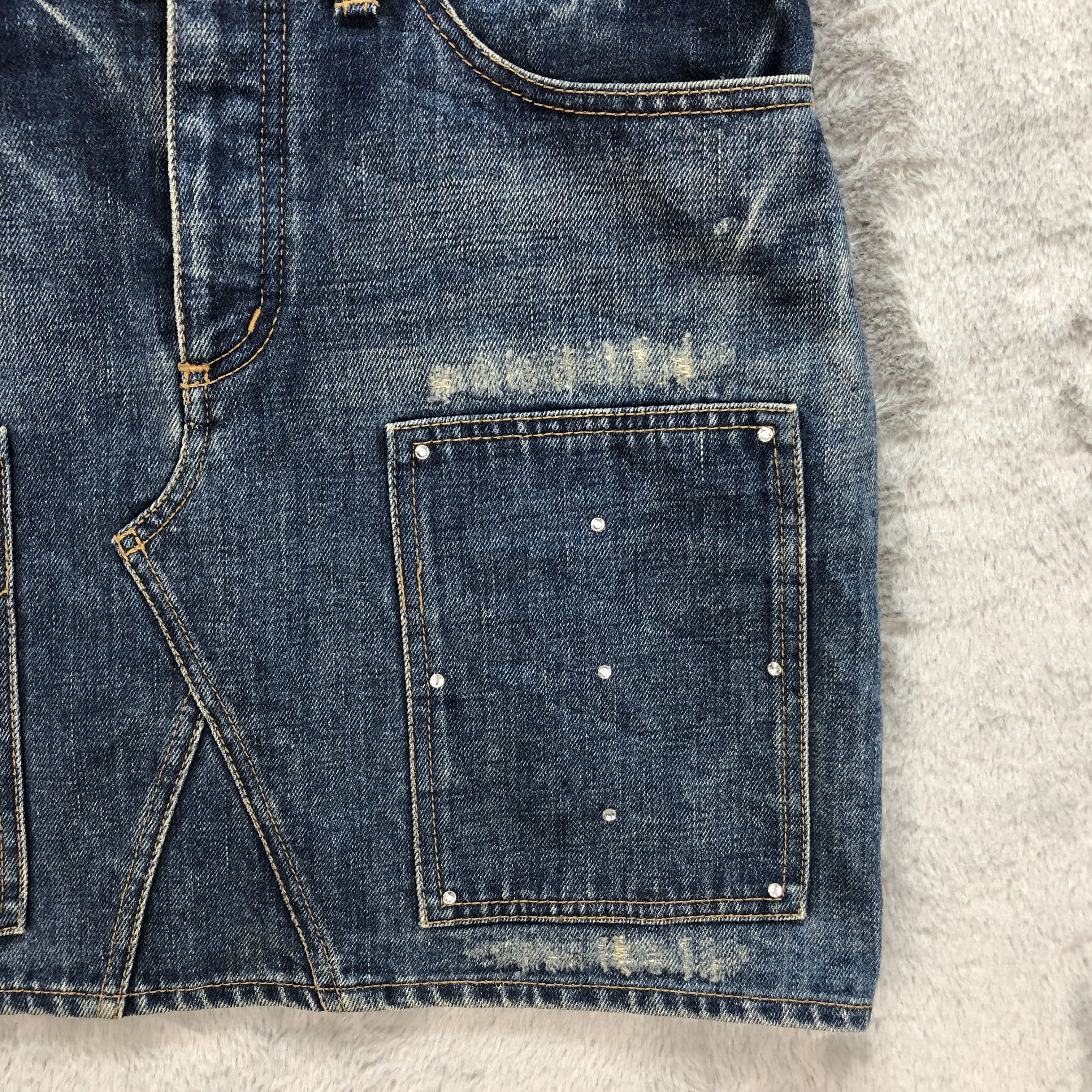 X-Girl X-GIRL MADE IN JAPAN DENIM MINI SKIRT #5084-40 Size 31" - 6 Thumbnail