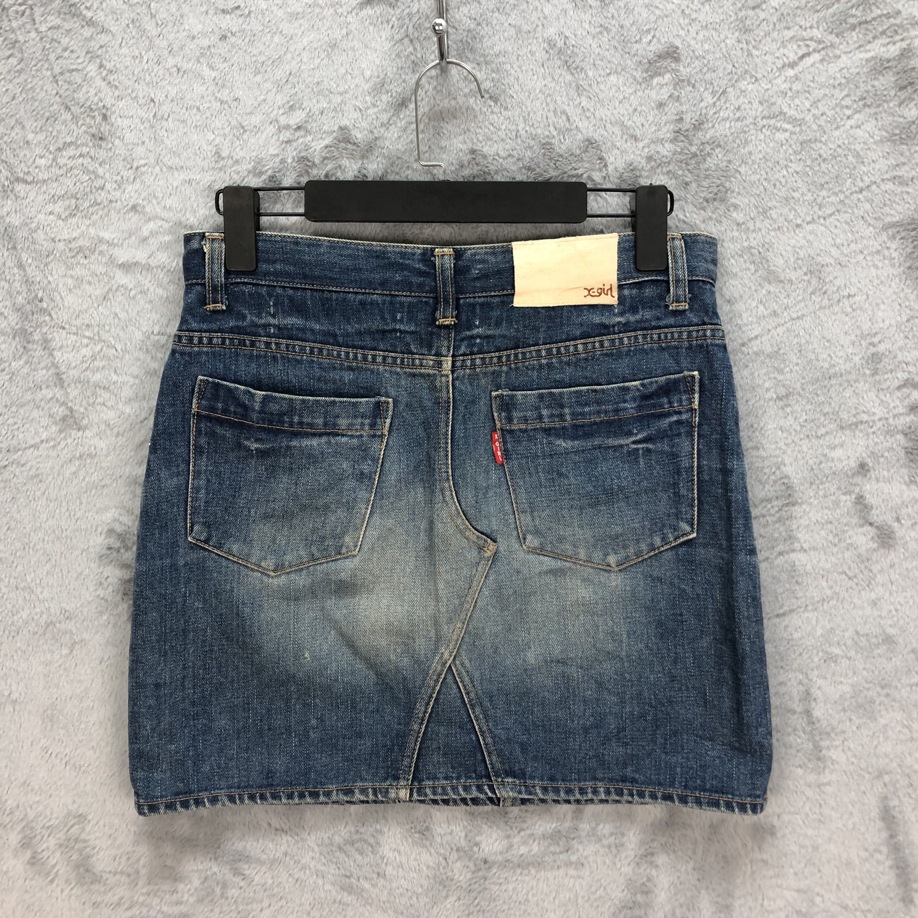 X-Girl X-GIRL MADE IN JAPAN DENIM MINI SKIRT #5084-40 Size 31" - 11 Thumbnail