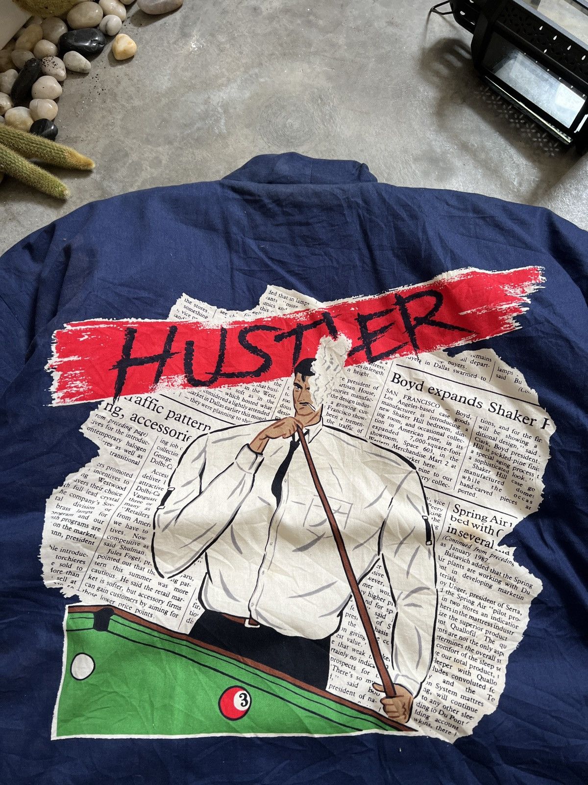 Japanese Brand 🔥 Best Item 🔥 Huster Playing Snoocer Japanese Kimono Size US XL / EU 56 / 4 - 9 Thumbnail