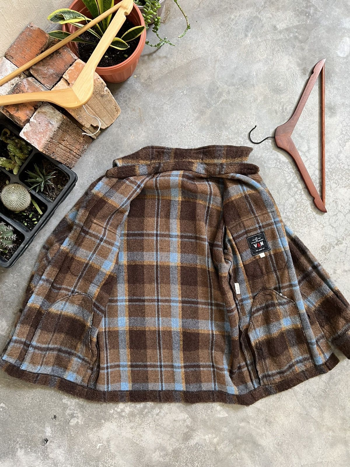 Flannel × Van × Vintage Vintage 🔥 Van Jac Japanese Wool Flannel Chore Jacket Size US M / EU 48-50 / 2 - 8 Thumbnail