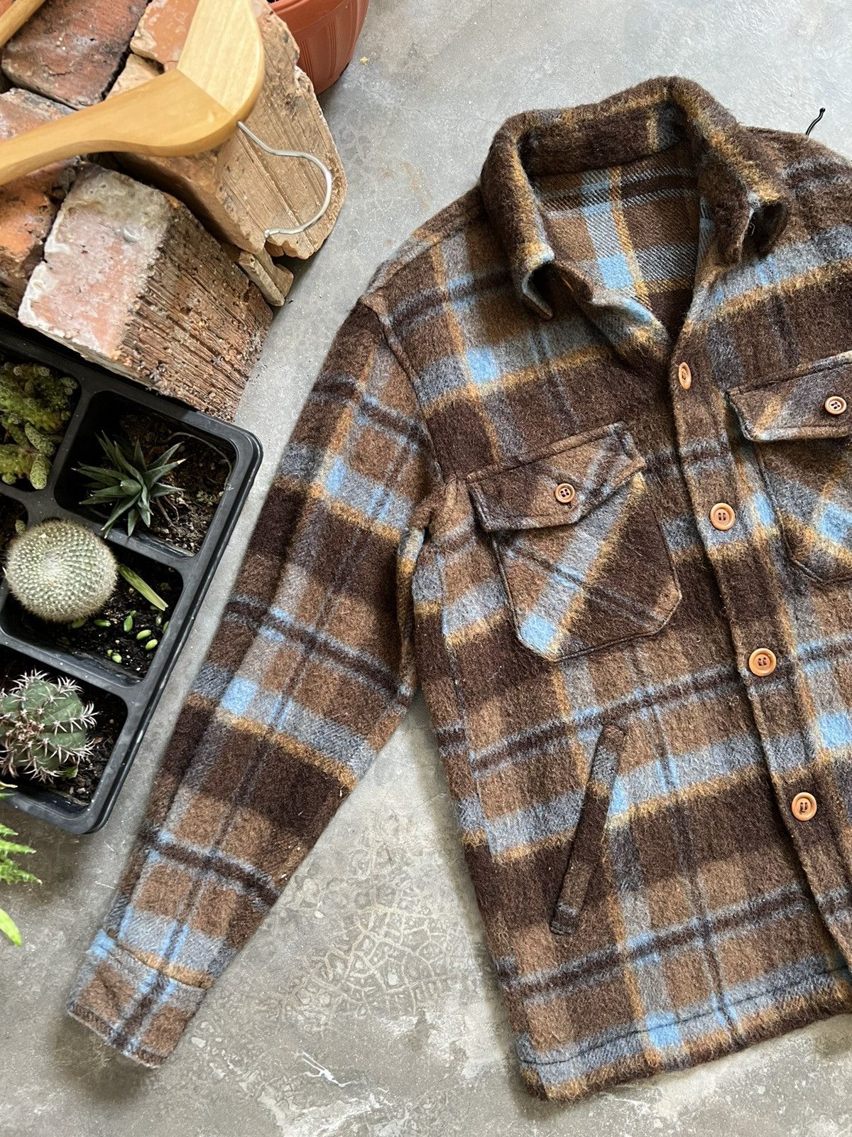 Flannel × Van × Vintage Vintage 🔥 Van Jac Japanese Wool Flannel Chore Jacket Size US M / EU 48-50 / 2 - 4 Thumbnail